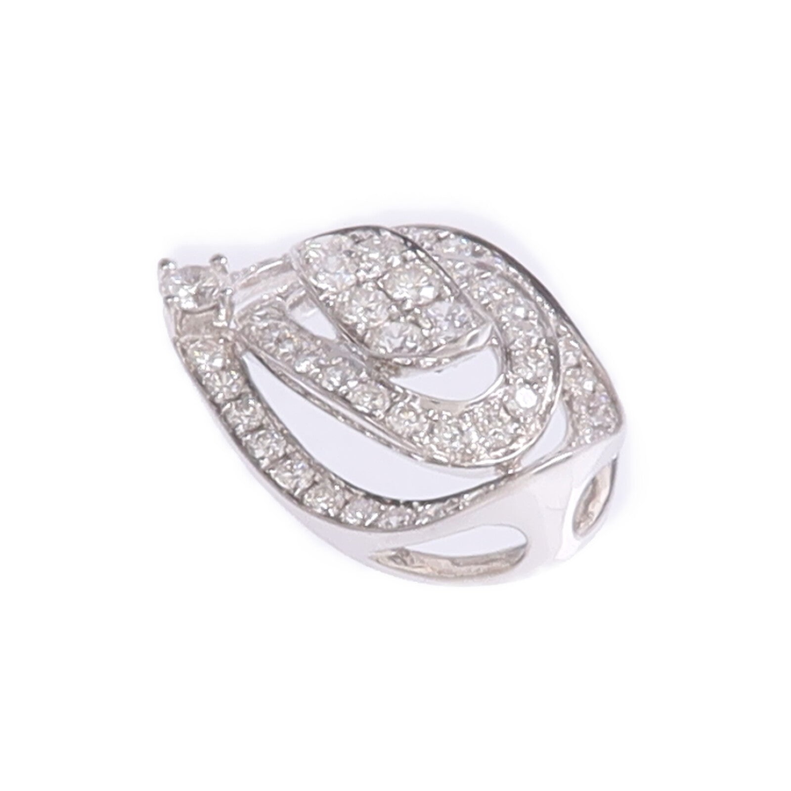 JEWELRY 18K白金Diamond Pendant Top鑽石吊墜