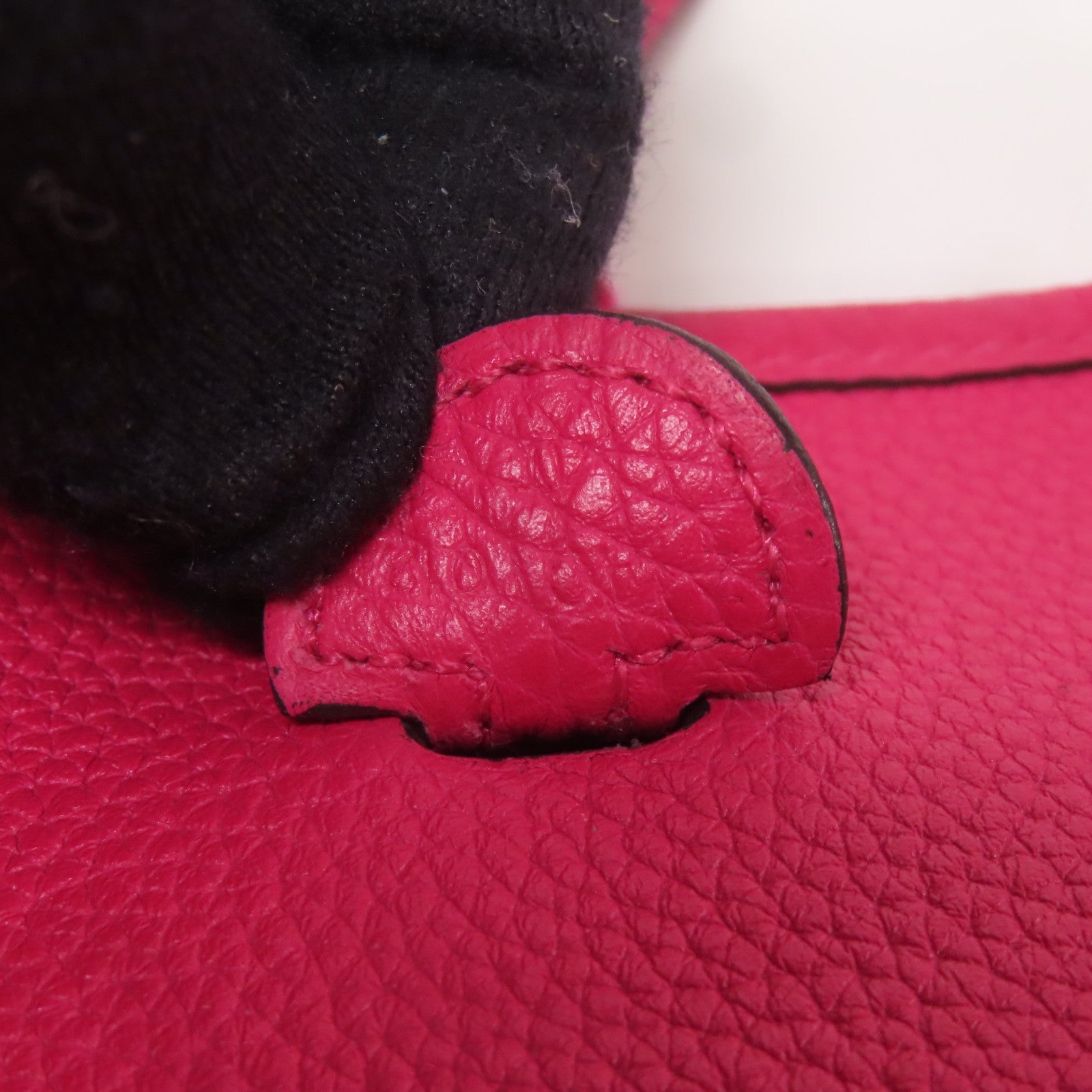 HERMES Clemence皮革Evelyne TPM銀扣肩背袋