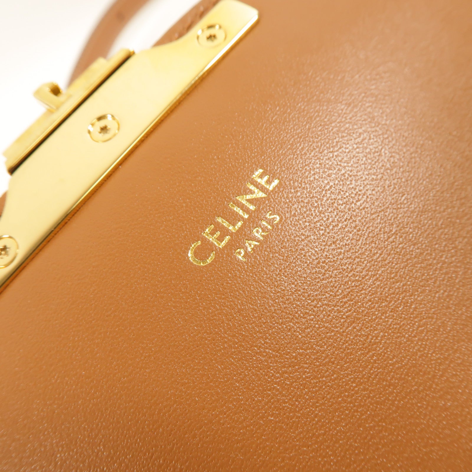 CELINE 塗層帆布Classique Triomphe Teen肩背袋