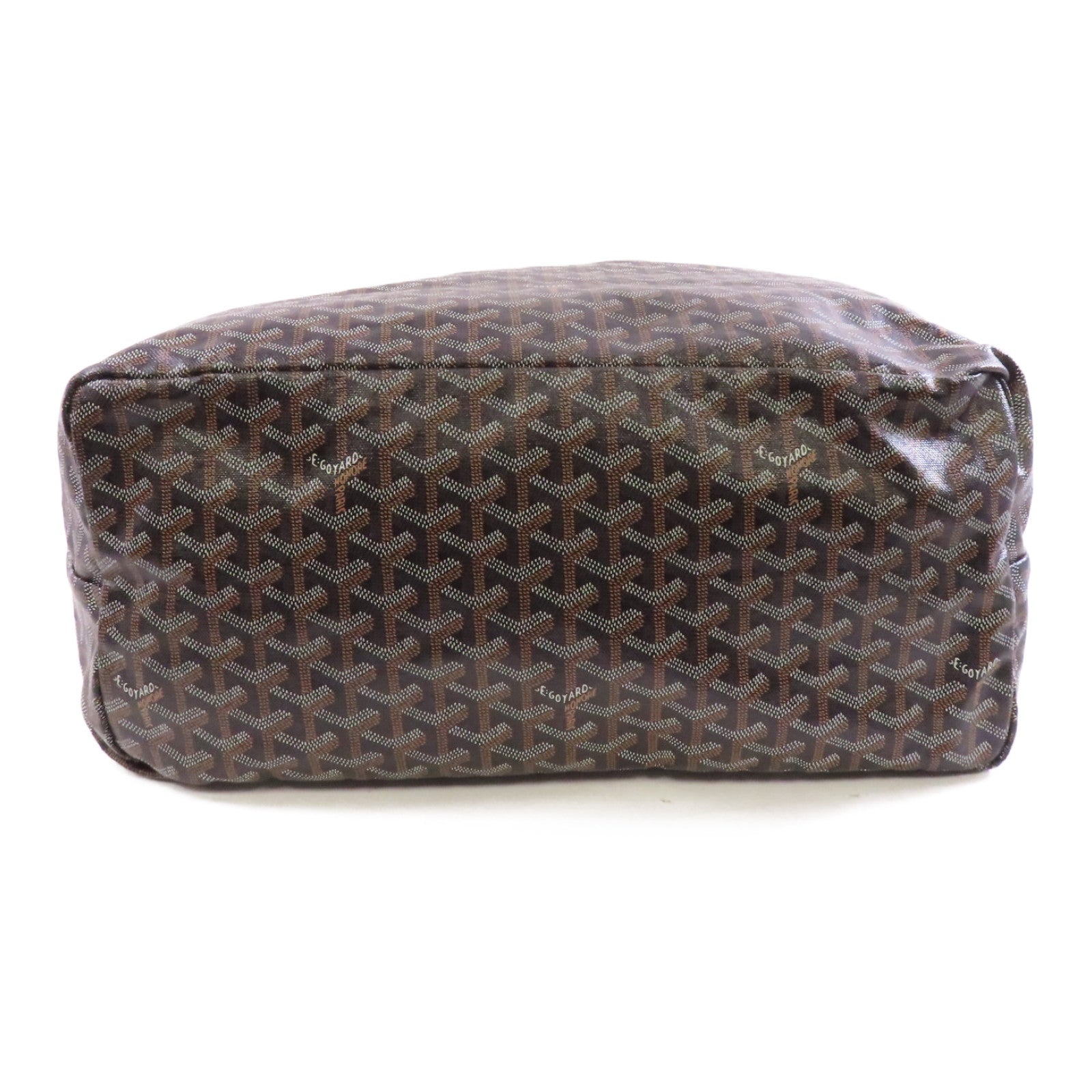 GOYARD 塗層帆布Saint Louis GM手挽袋黑色/棕色/白色