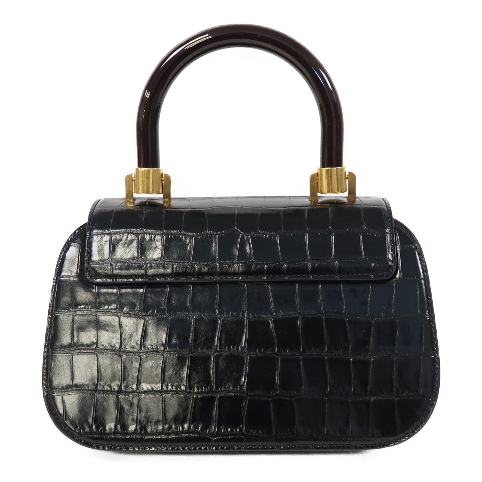 MULBERRY 牛皮皮革2 Way Shoulder金扣手挽肩背兩用袋黑色