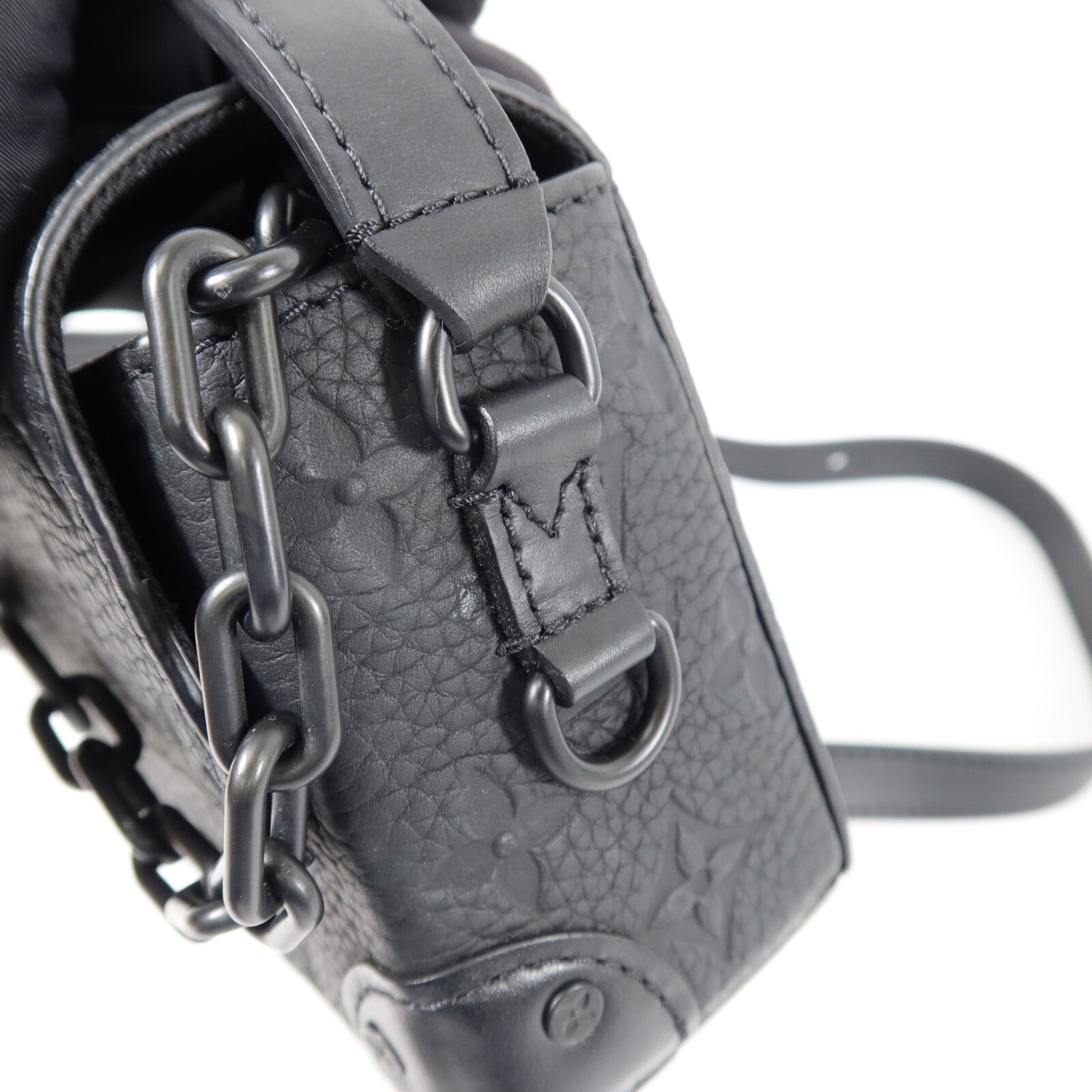 LOUIS VUITTON Monogram Taurillon Steamer Wearable Wallet扣肩背袋