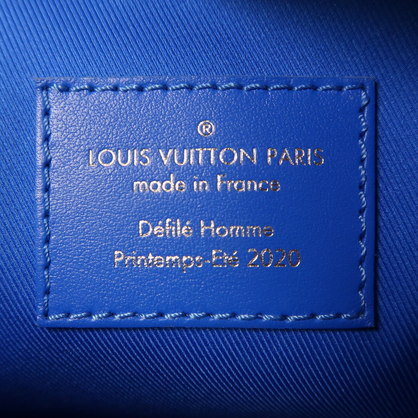 LOUIS VUITTON Monogram Clouds Soft Trunk銀扣肩背袋藍色