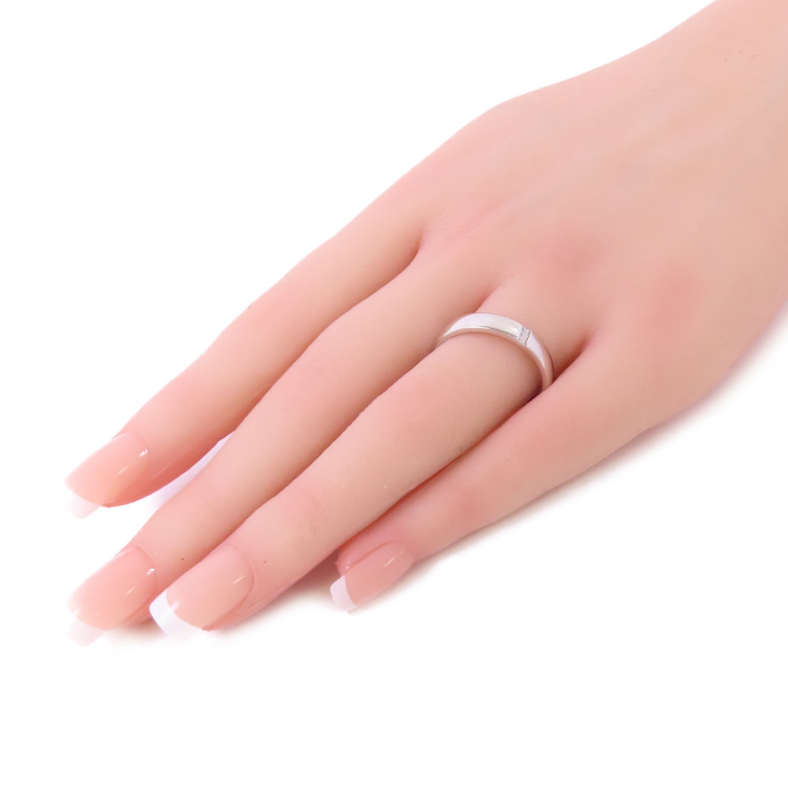HARRY WINSTON PT950鉑金/鑽石Diamond Ring戒指US#8.75