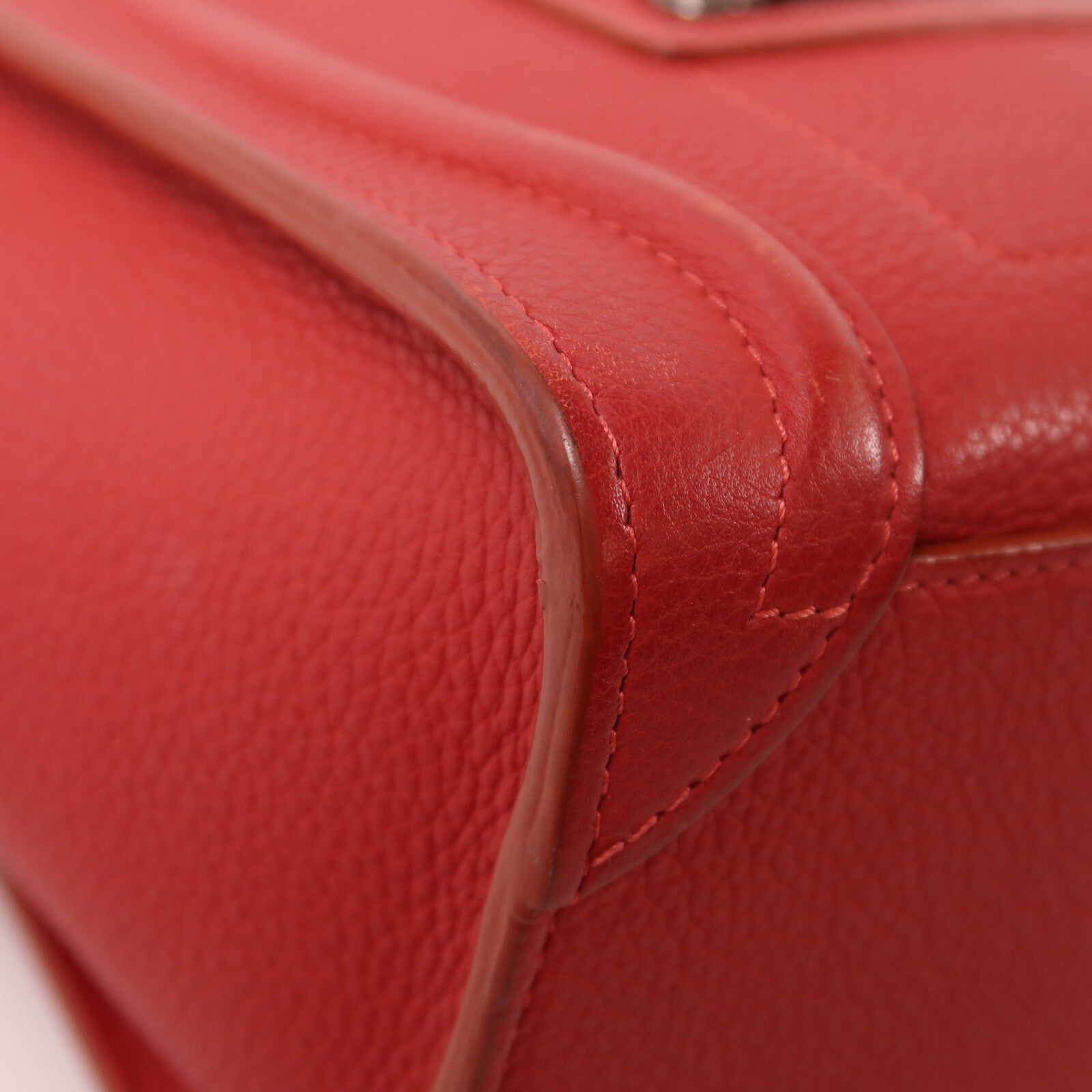 CELINE 牛皮皮革Nano Luggage銀扣手挽肩背兩用袋