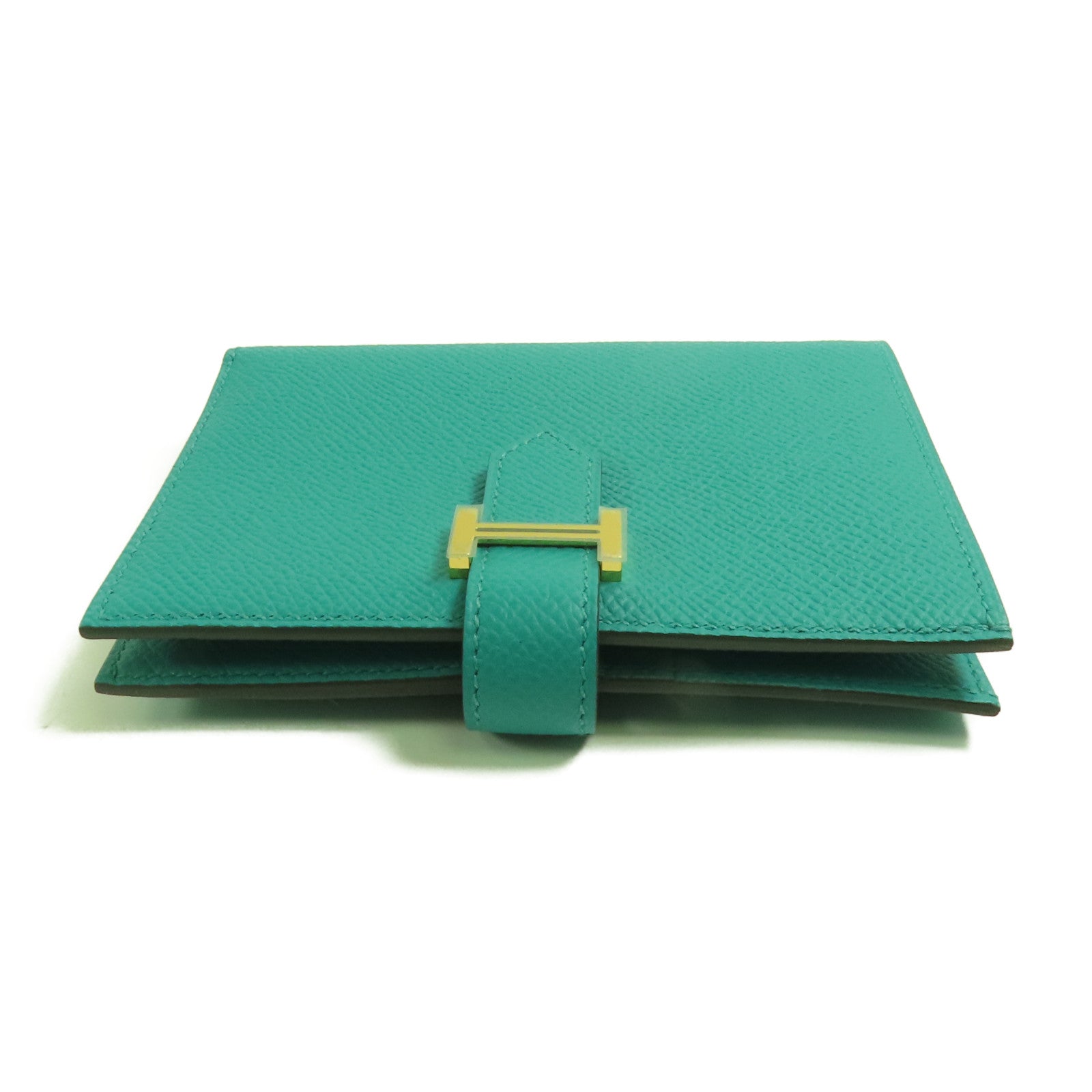 HERMES Epsom皮革Bearn Wallet金扣錢包