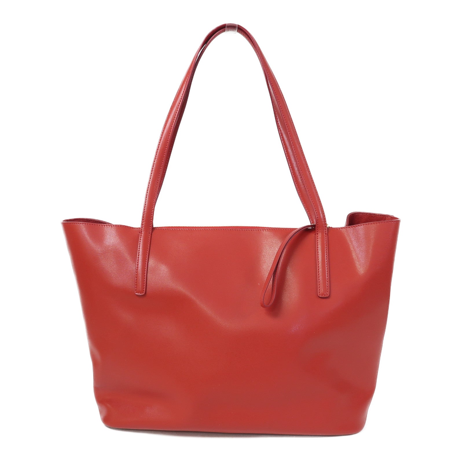 Salvatore Ferragamo 牛皮皮革Tote Bag金扣肩背袋紅色