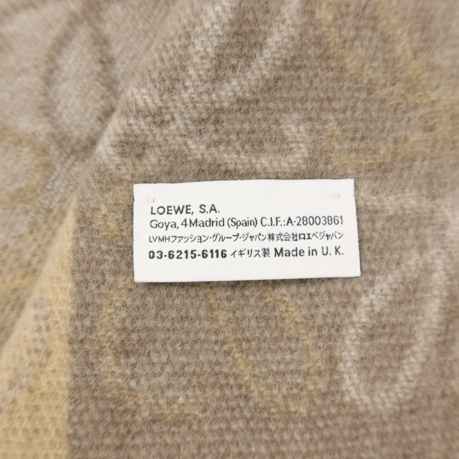 LOEWE 【激減優惠】羊毛/羊絨Scarf頸巾