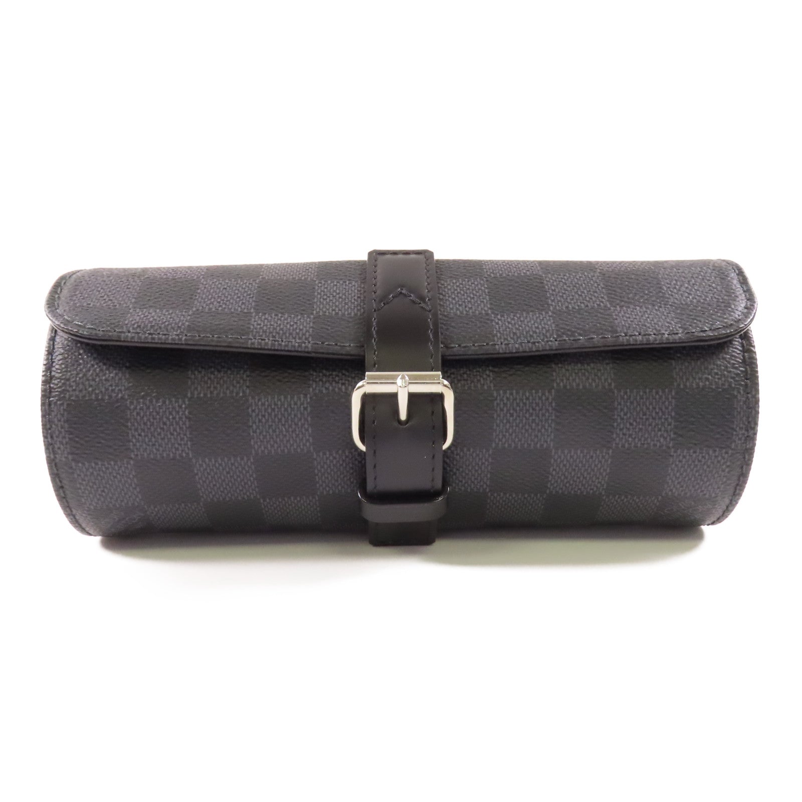 LOUIS VUITTON LV SHW Watch Case N41137 Damier Graphite Black