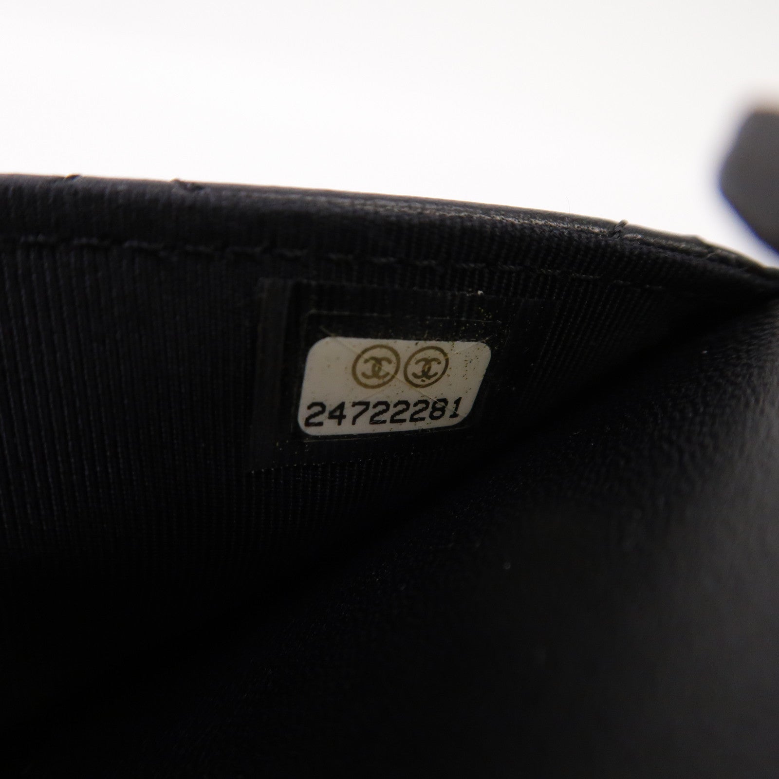 CHANEL 菱格羊皮皮革Wallet On Chain金扣鏈帶肩背袋黑色