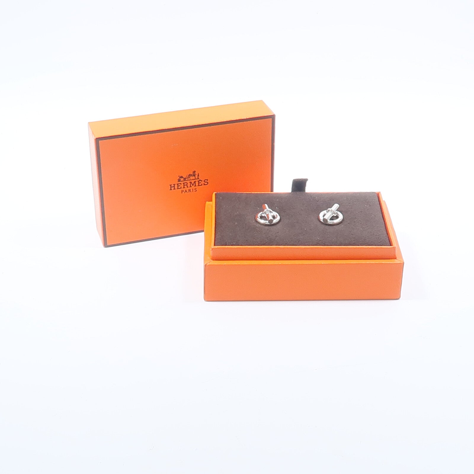 HERMES 925純銀Mini Chaine D'Ancre Earrings MM耳環