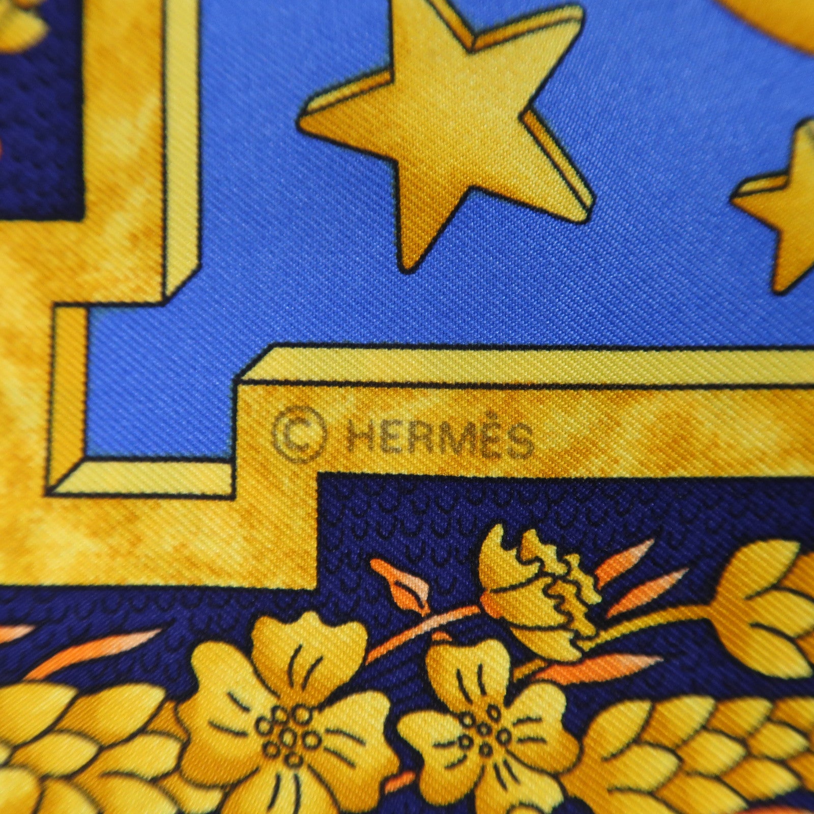 HERMES 絲質Scarf絲巾彩色