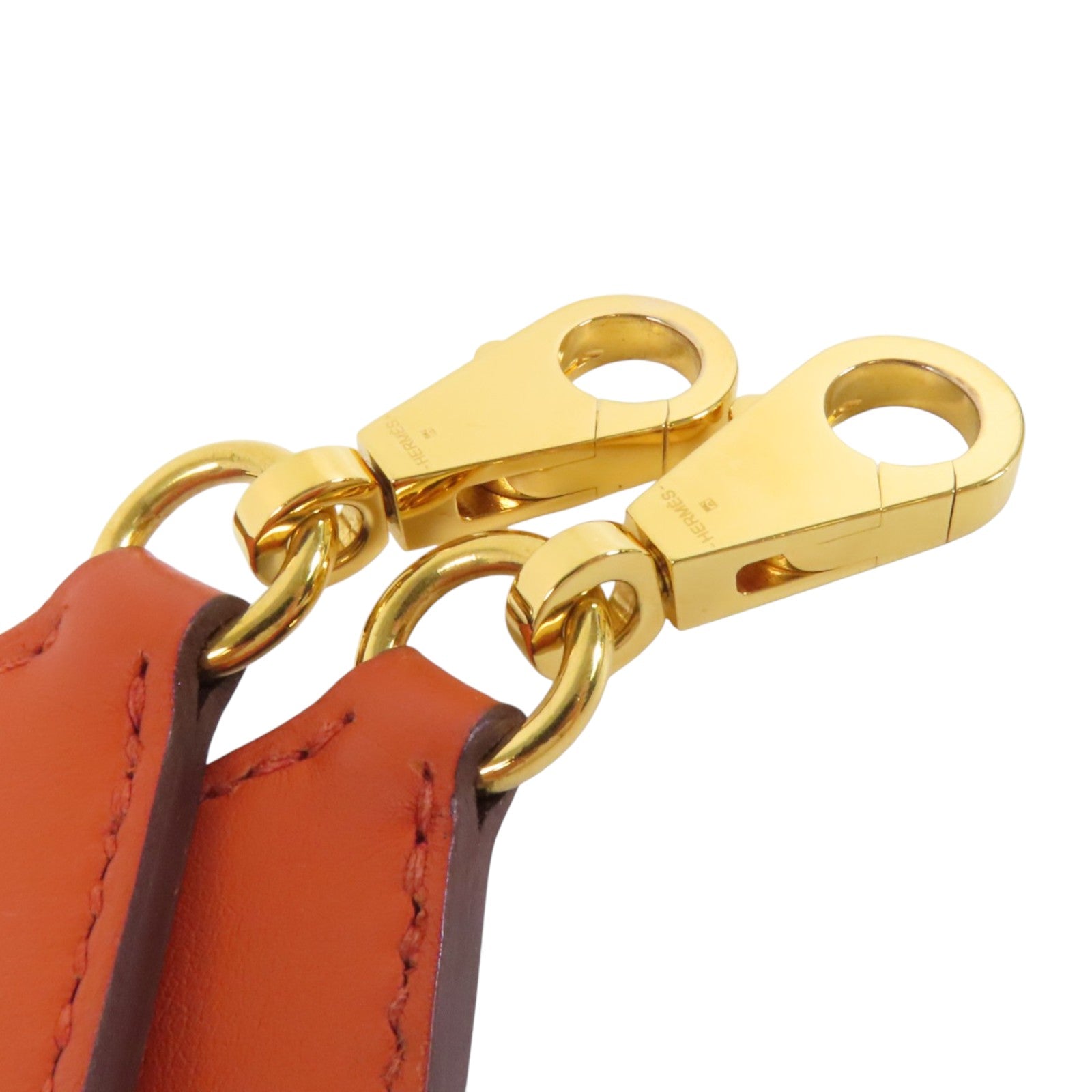 HERMES Epsom皮革Kelly Pocket Bag Strap金扣肩帶