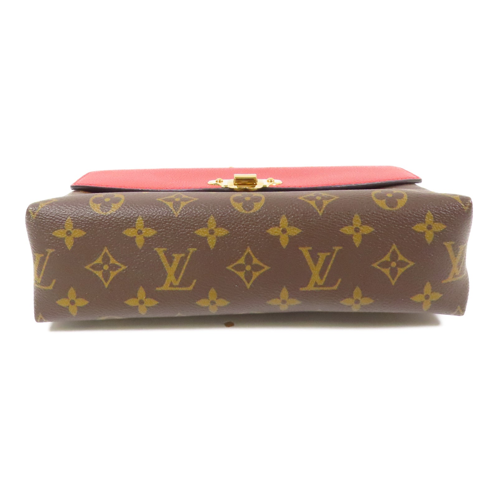 LOUIS VUITTON LV GHW Saint Placide Shoulder Bag M43713 Monogram Brown/Red