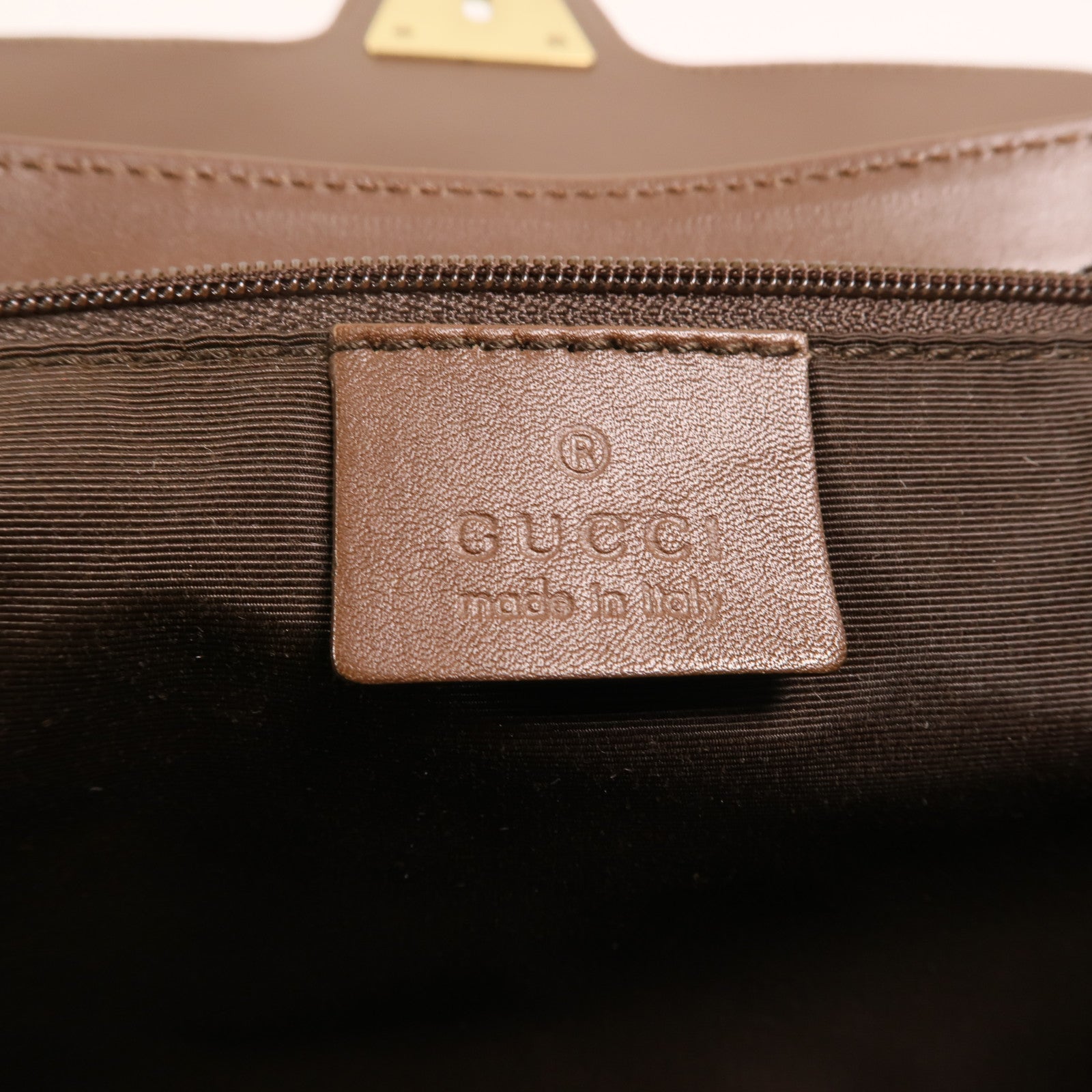 GUCCI 帆布Vintage Bag金扣肩背袋