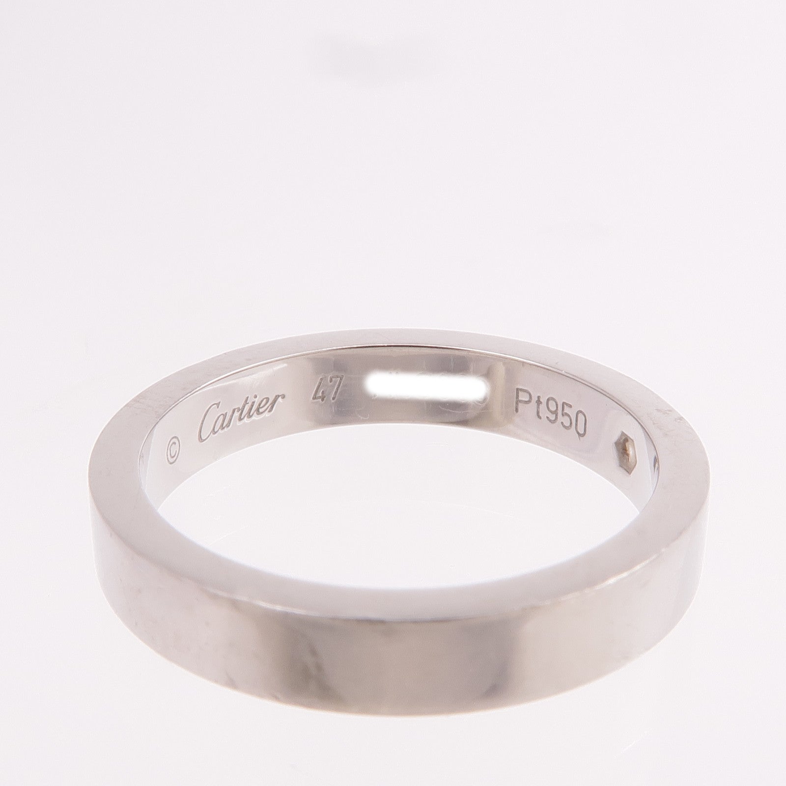 CARTIER 【激減優惠】PT950鉑金Love Wedding Ring鑽石戒指Cartier#47/US#4