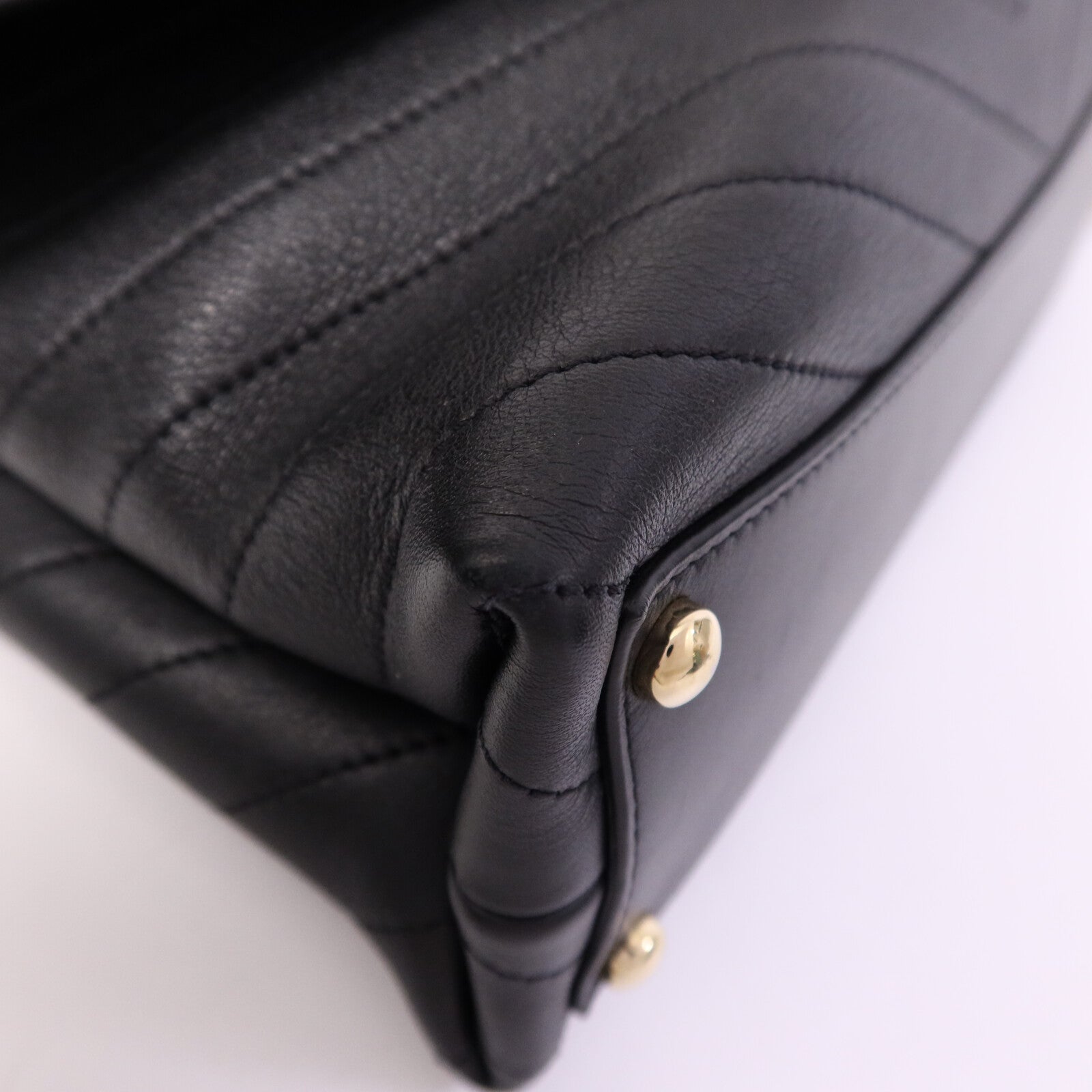 CHANEL 【激減優惠】牛皮皮革Shoulder Bag金扣鏈帶手挽肩背兩用袋