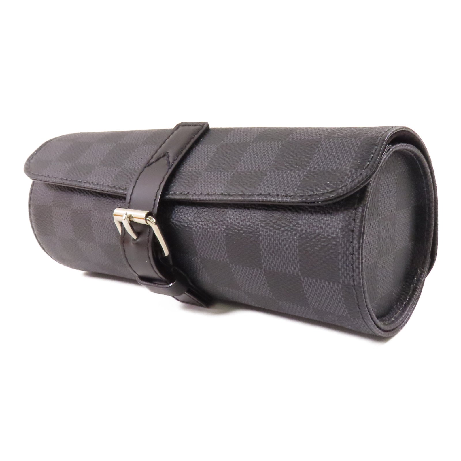 LOUIS VUITTON LV SHW Watch Case N41137 Damier Graphite Black