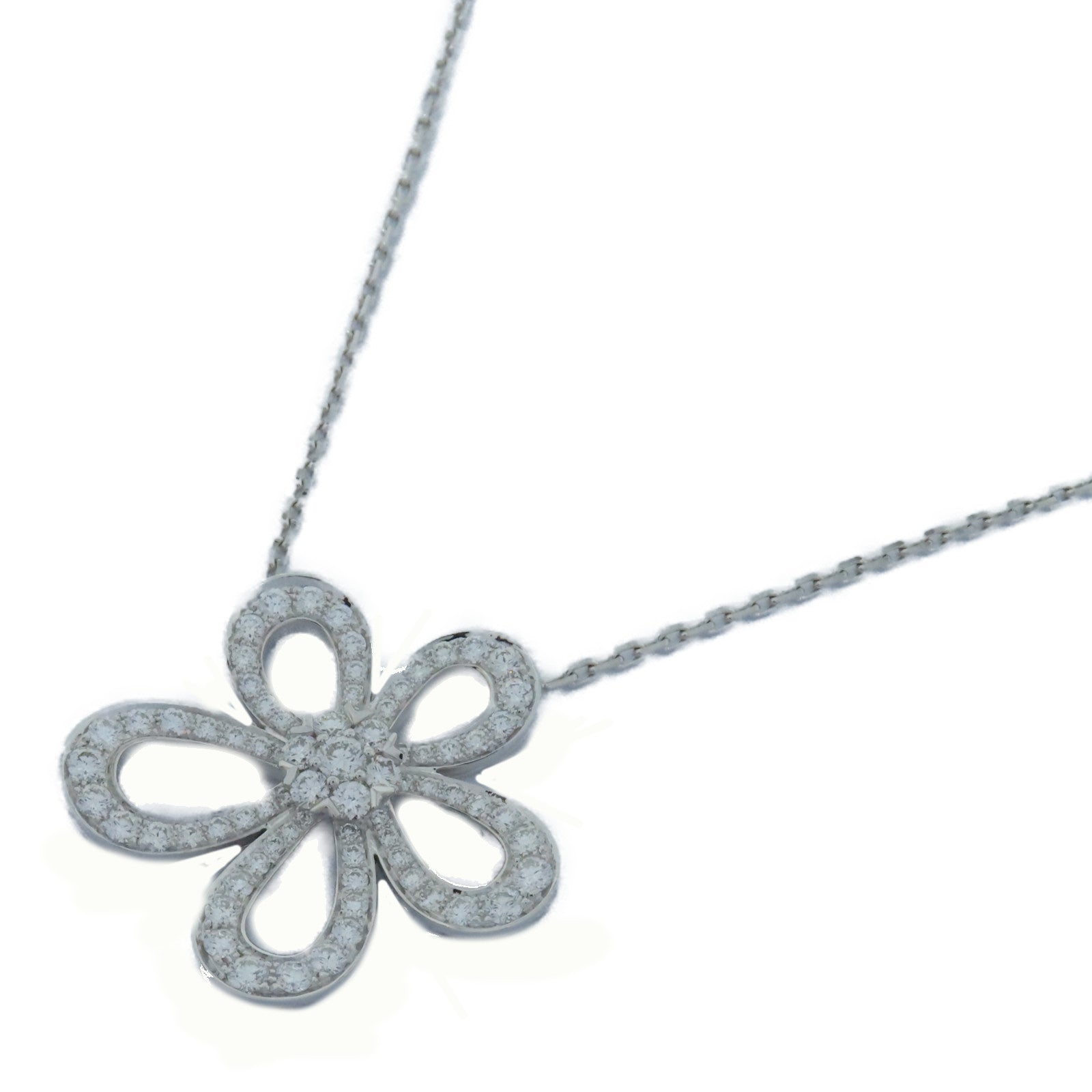 Van Cleef & Arpels 【激減優惠】18K白金Flowerlace Necklace項鍊