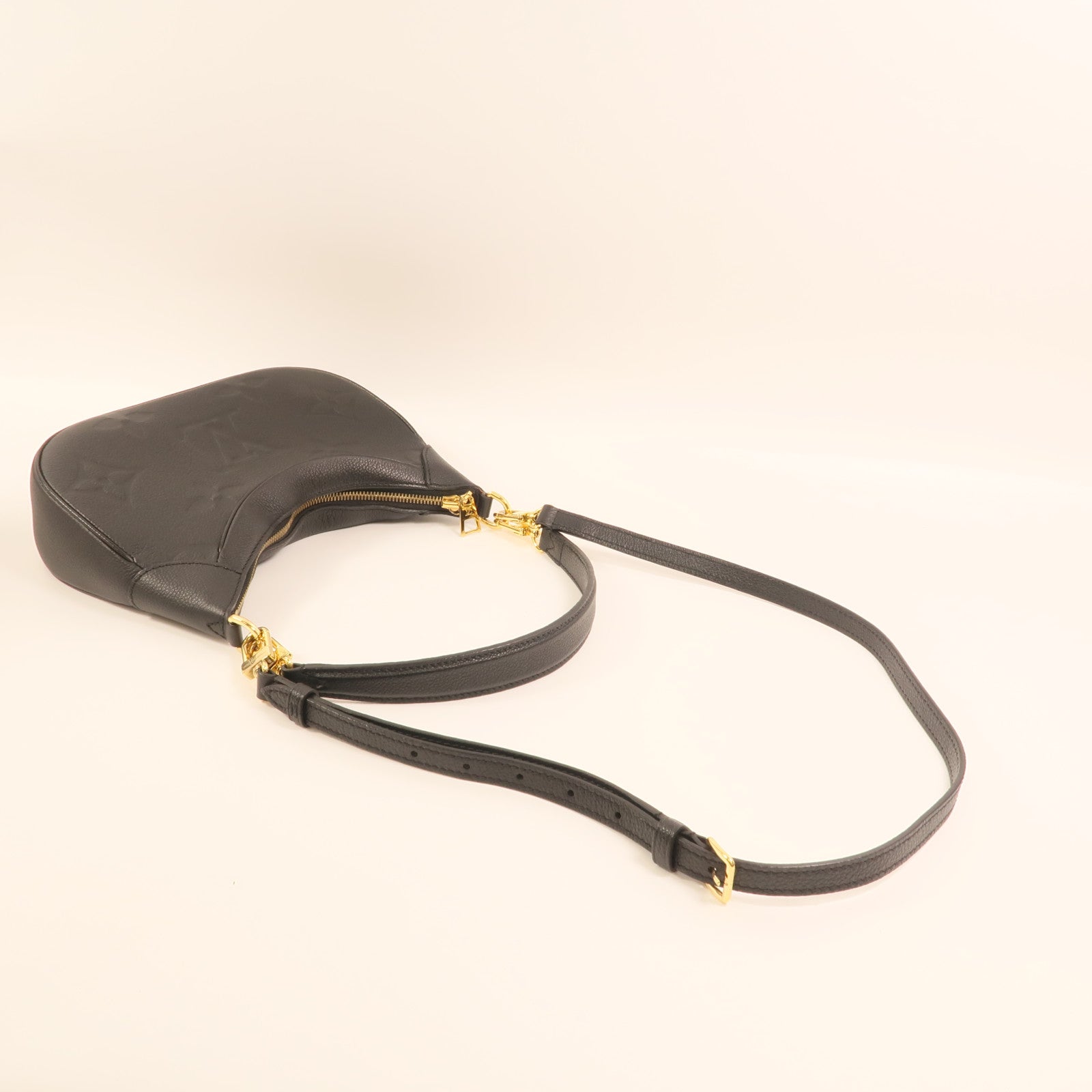 LOUIS VUITTON Monogram Empreinte Bagatelle金扣手挽肩背兩用袋