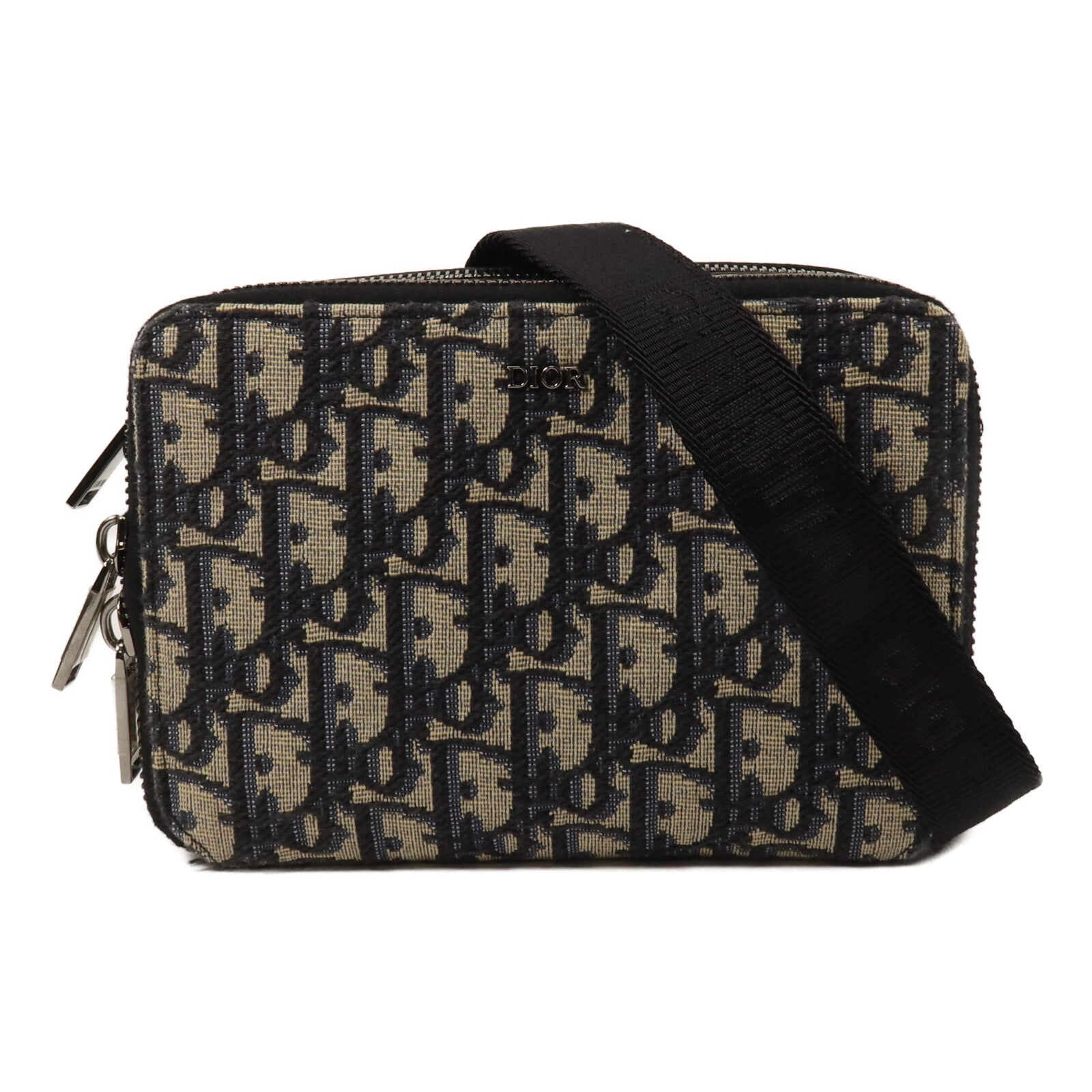 Dior 帆布Zipped Pouch With Strap肩背袋