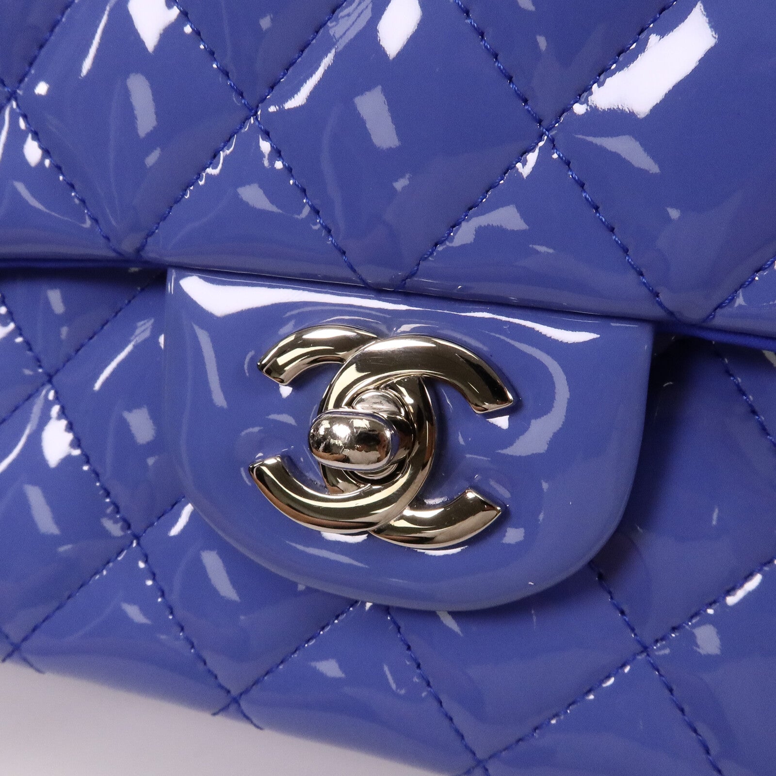 CHANEL 漆皮皮革Classic 25鏈帶手挽肩背兩用袋