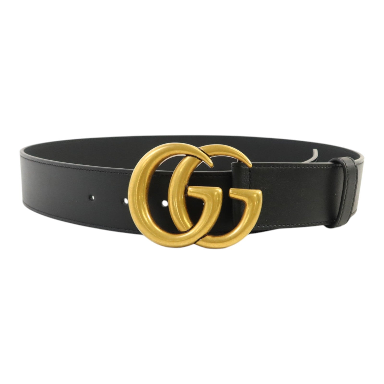 GUCCI 牛皮皮革GG Marmont Belt 80cm金扣皮帶