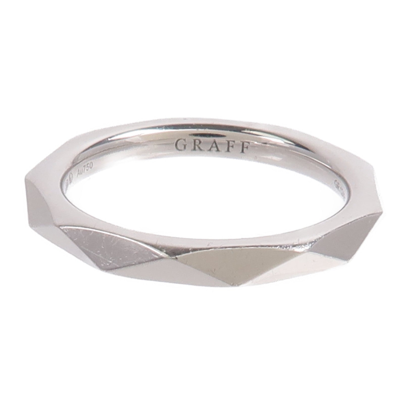 GRAFF 18K白金Laurence Graff Signature Band戒指