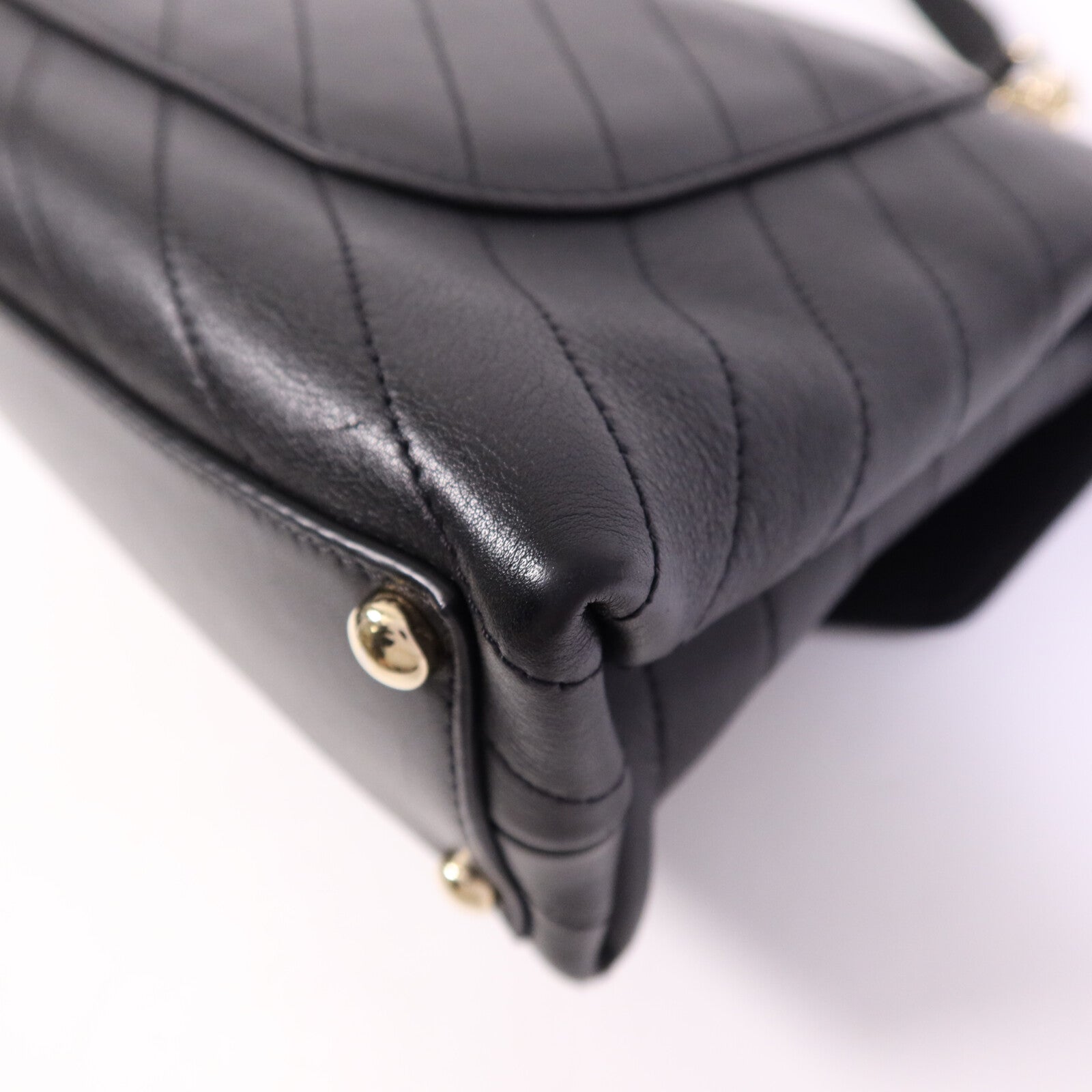 CHANEL 【激減優惠】牛皮皮革Shoulder Bag金扣鏈帶手挽肩背兩用袋