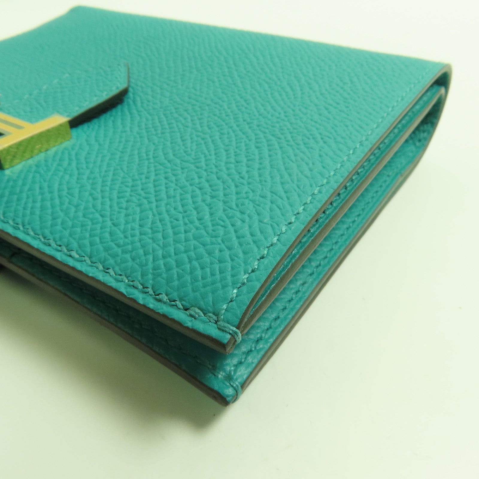 HERMES Epsom皮革Bearn Wallet金扣錢包