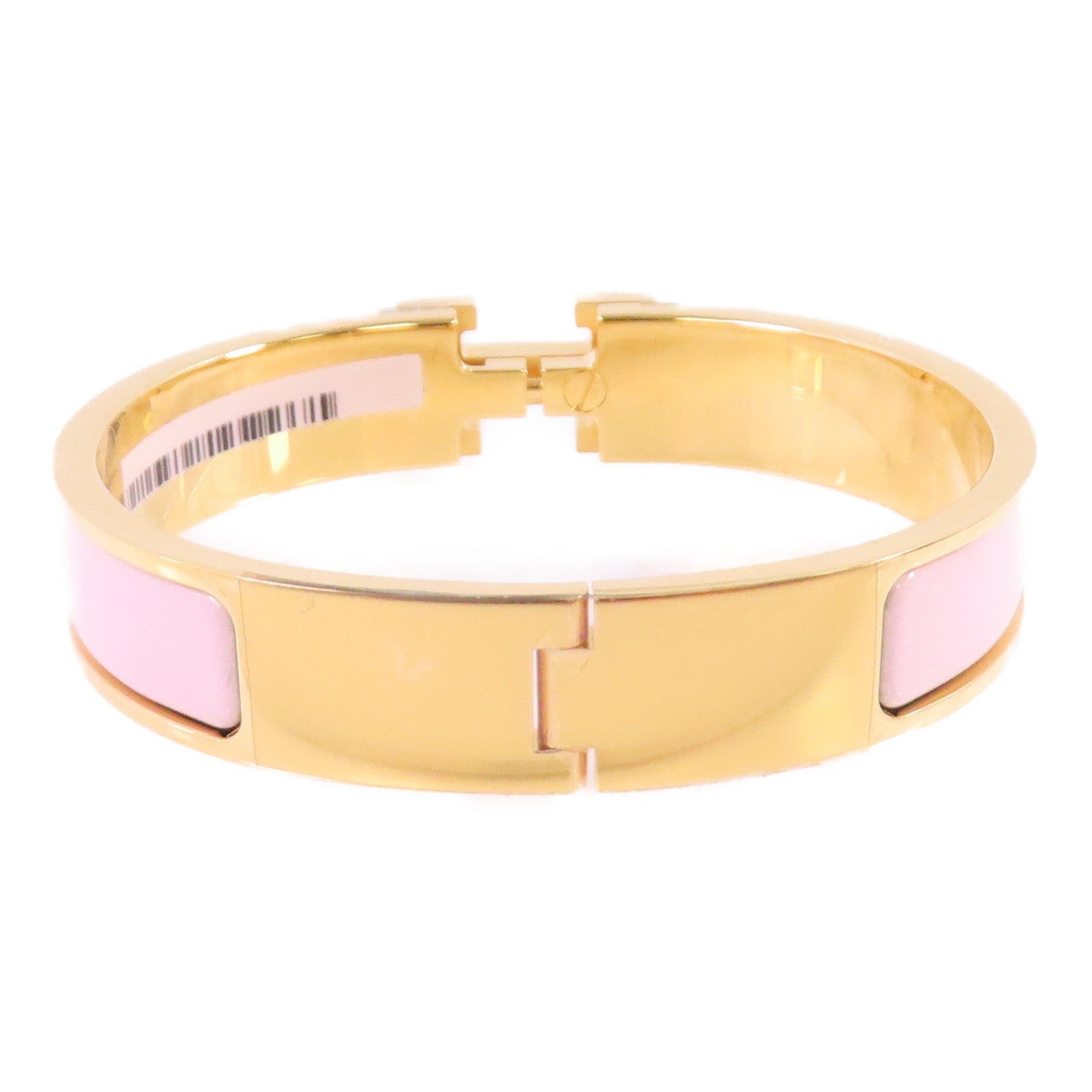 HERMES 金屬/琺瑯Clic H Bracelet金扣手鐲