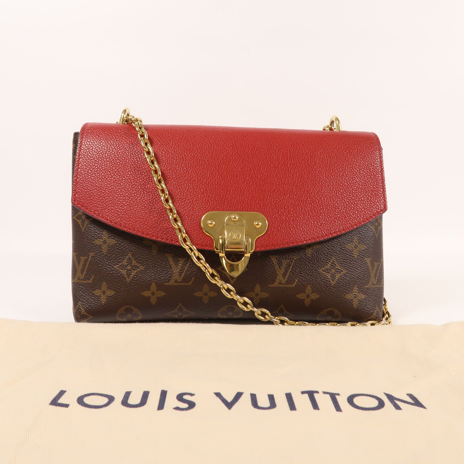 LOUIS VUITTON Monogram Saint Placide金扣肩背袋