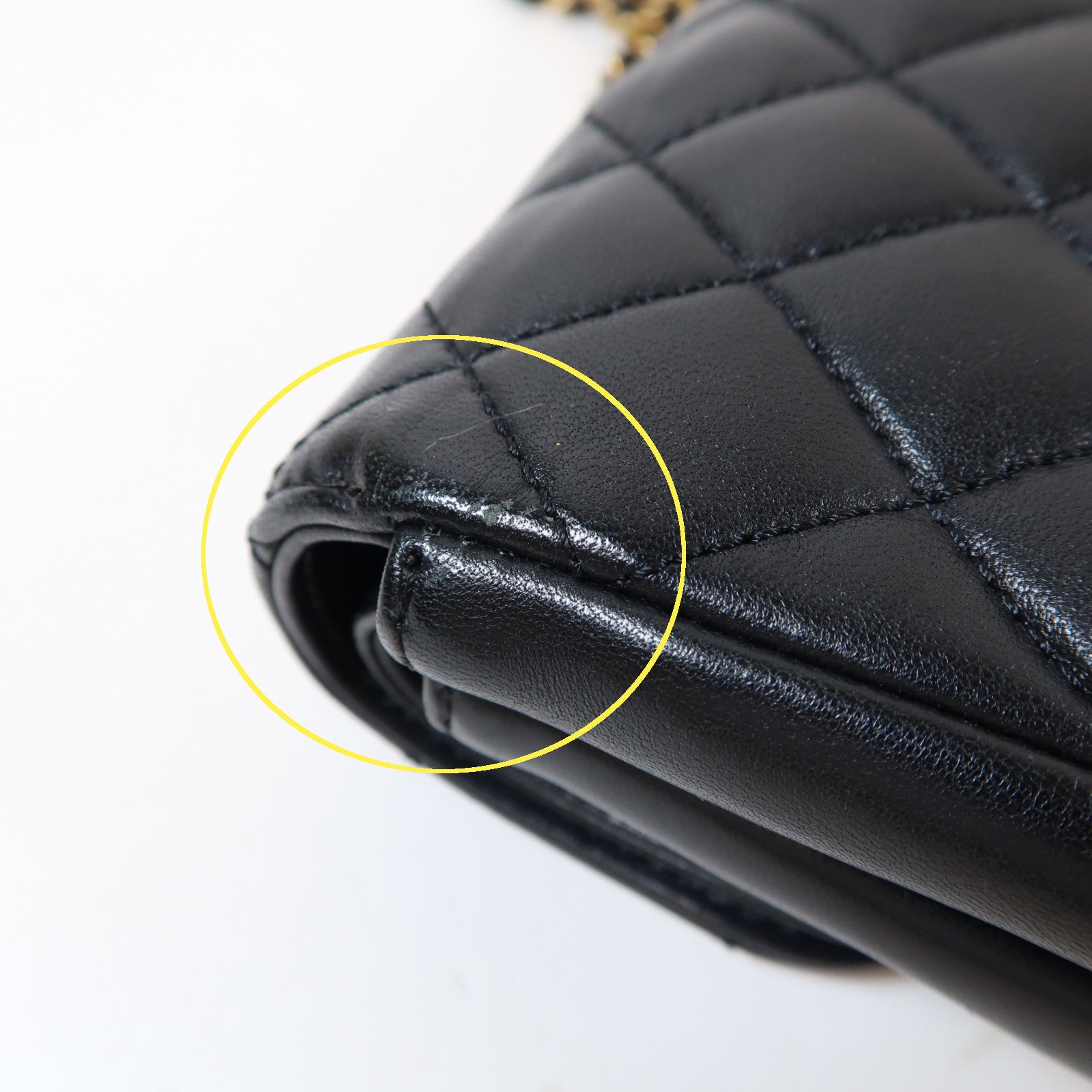 CHANEL 菱格羊皮皮革Double Flap Bag金扣鏈帶肩背袋黑色