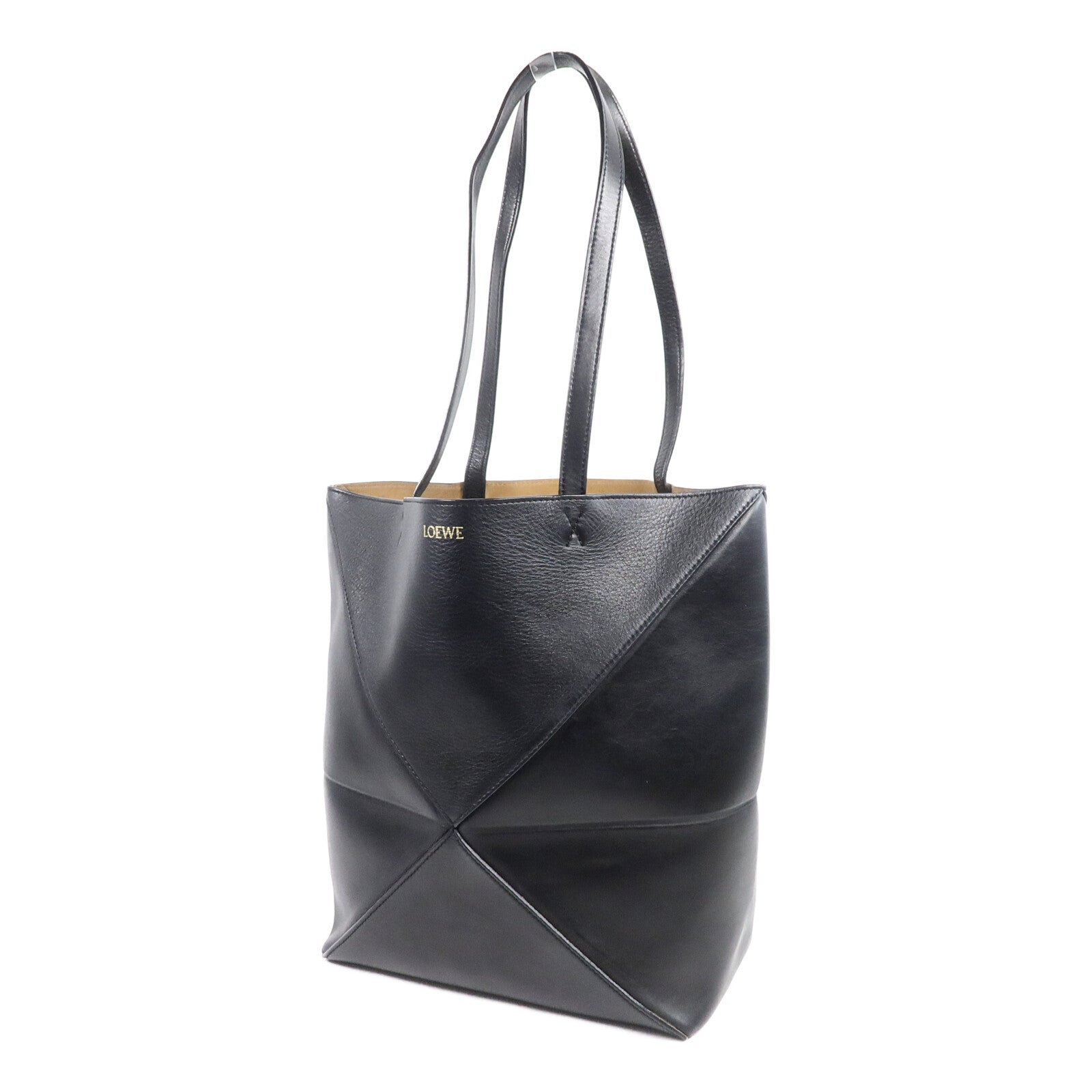 LOEWE 牛皮皮革Puzzle Fold Tote Medium手挽袋