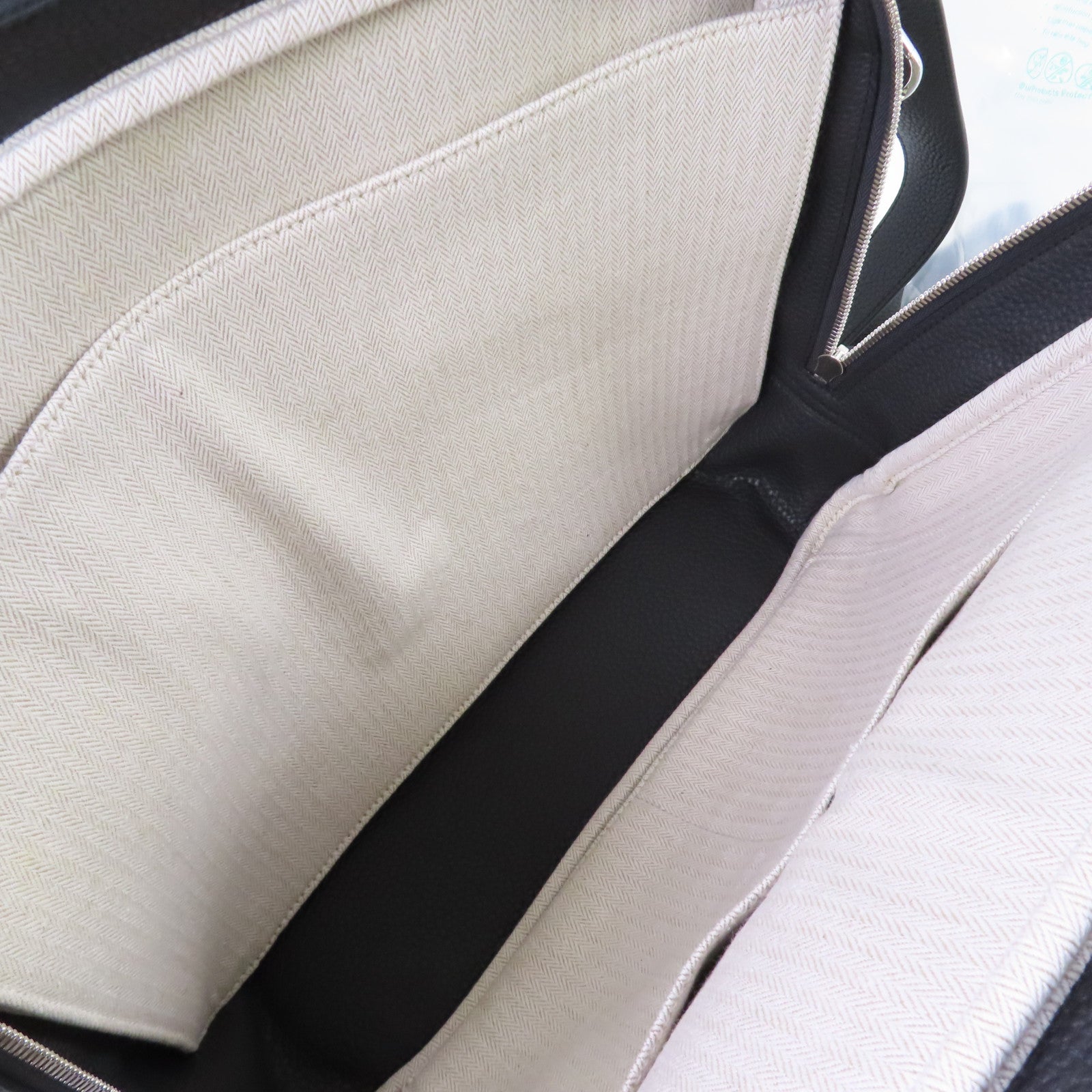 HERMES 【激減優惠】Clemence皮革Steve Meeting II 35 2Way Shoulder Bag銀扣手挽肩背兩用袋8P Plomb/鉛灰色