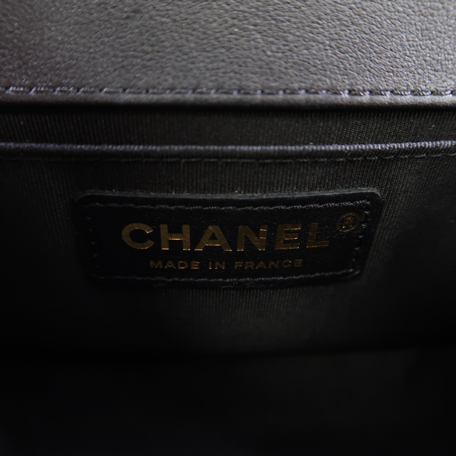 CHANEL 羊皮皮革Boy Chanel 20金扣肩背袋黑色