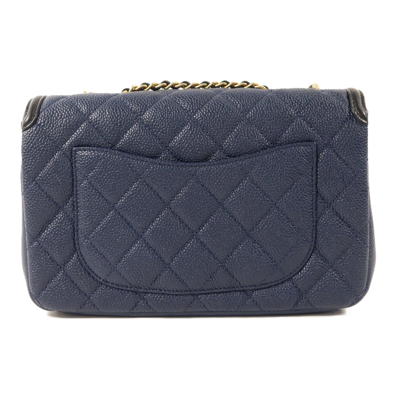 CHANEL 牛皮皮革CC Filigree Flap Bag鏈帶肩背袋