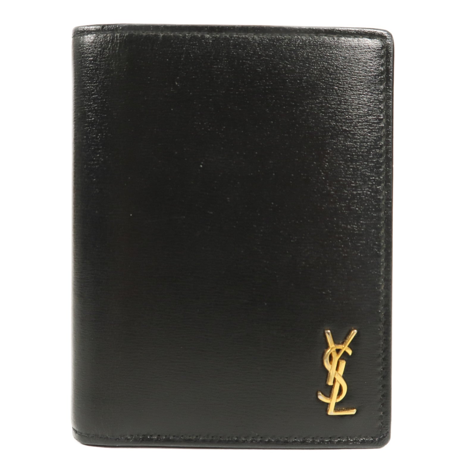 SAINT LAURENT 牛皮皮革Wallet金扣錢包