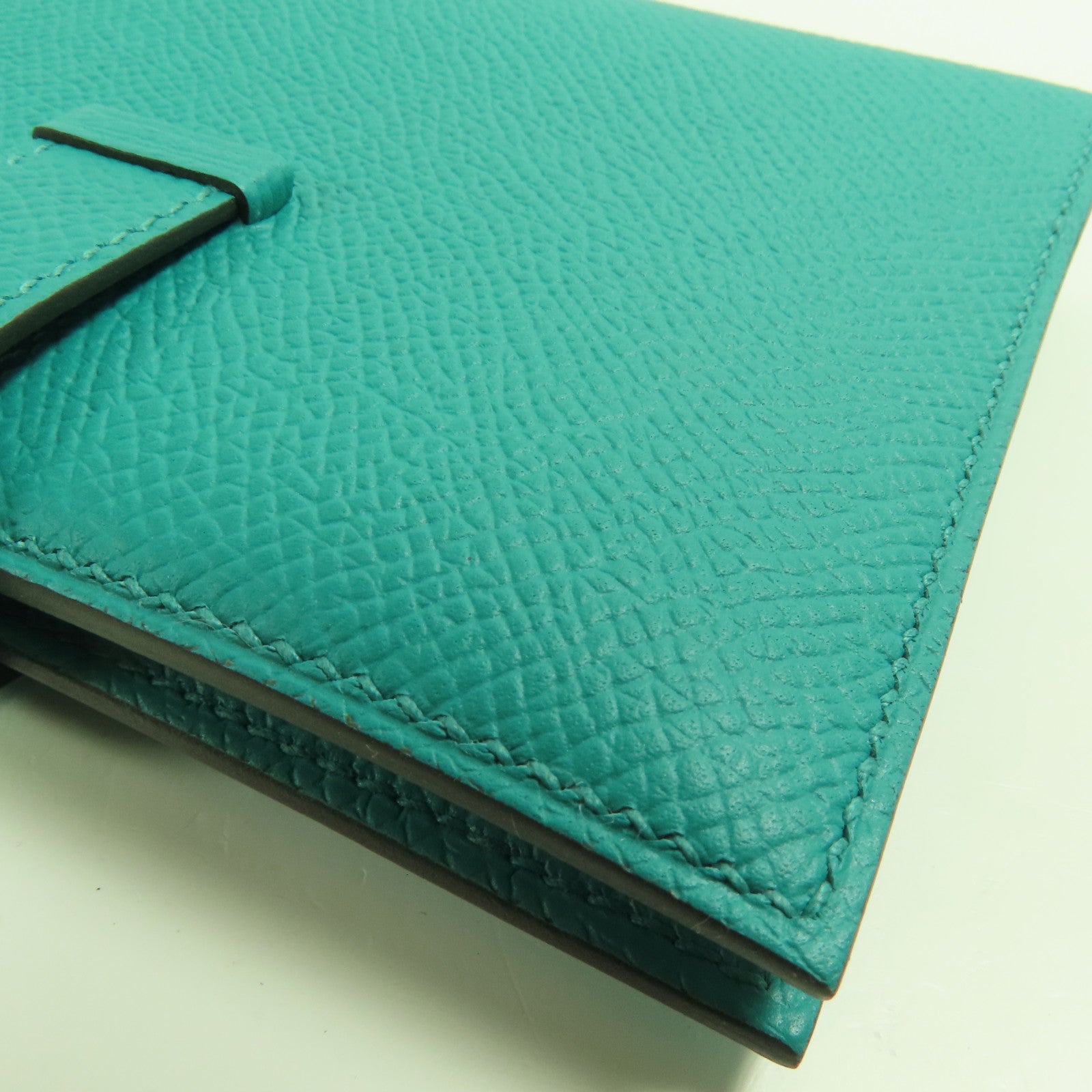 HERMES Epsom皮革Bearn Wallet金扣錢包