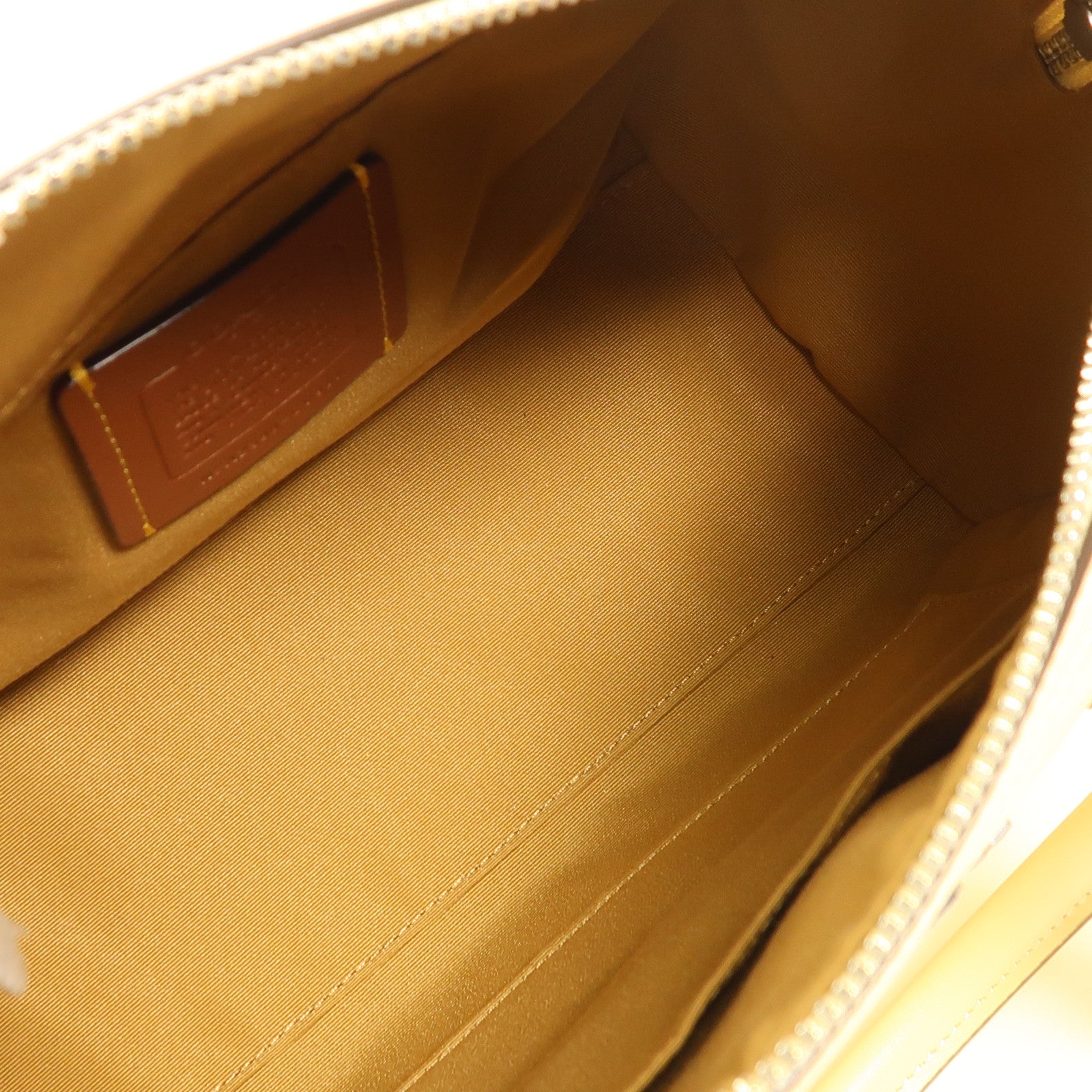 COACH 塗層帆布Boston Bag銀扣手挽肩背兩用袋