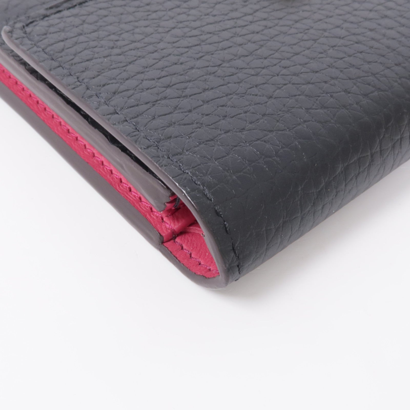 LOUIS VUITTON Taurillon Capucines Compact Wallet錢包