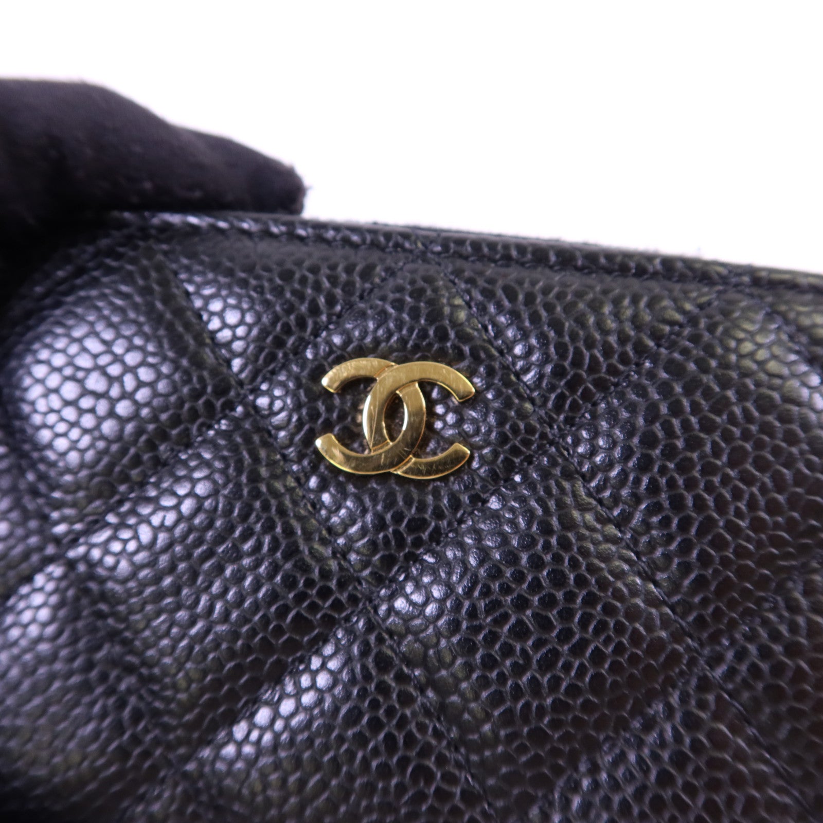CHANEL 牛皮皮革Card Case金扣卡片套