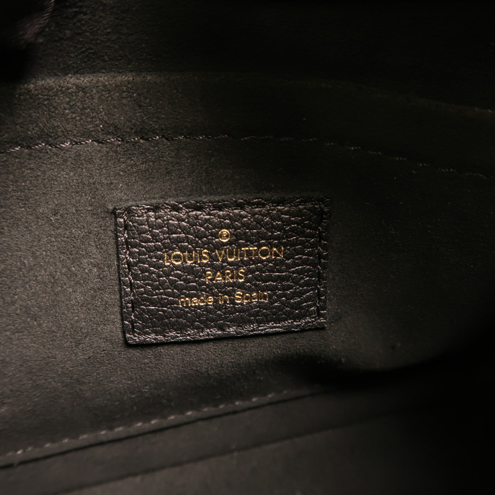 LOUIS VUITTON Monogram Empreinte Bagatelle金扣手挽肩背兩用袋