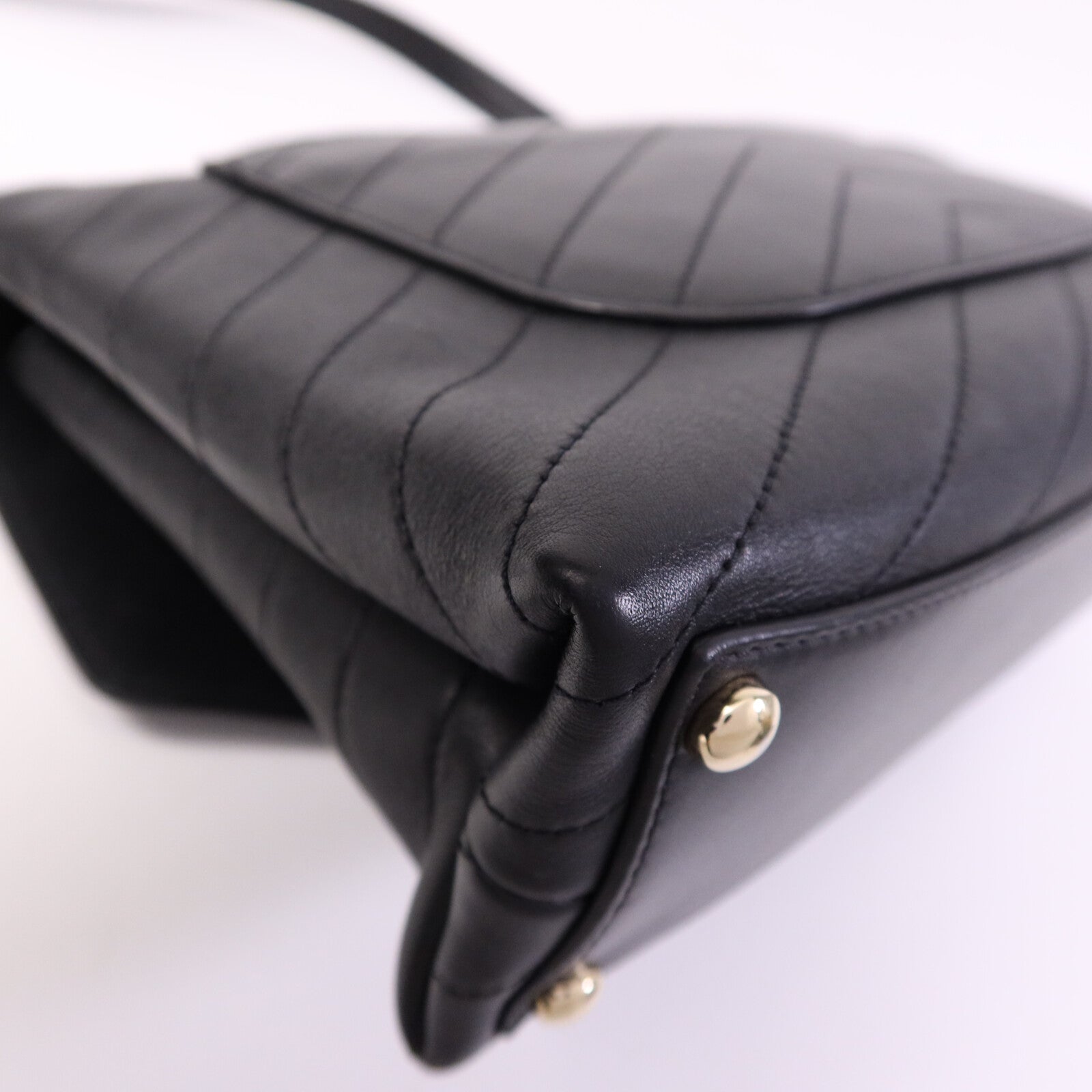 CHANEL 【激減優惠】牛皮皮革Shoulder Bag金扣鏈帶手挽肩背兩用袋