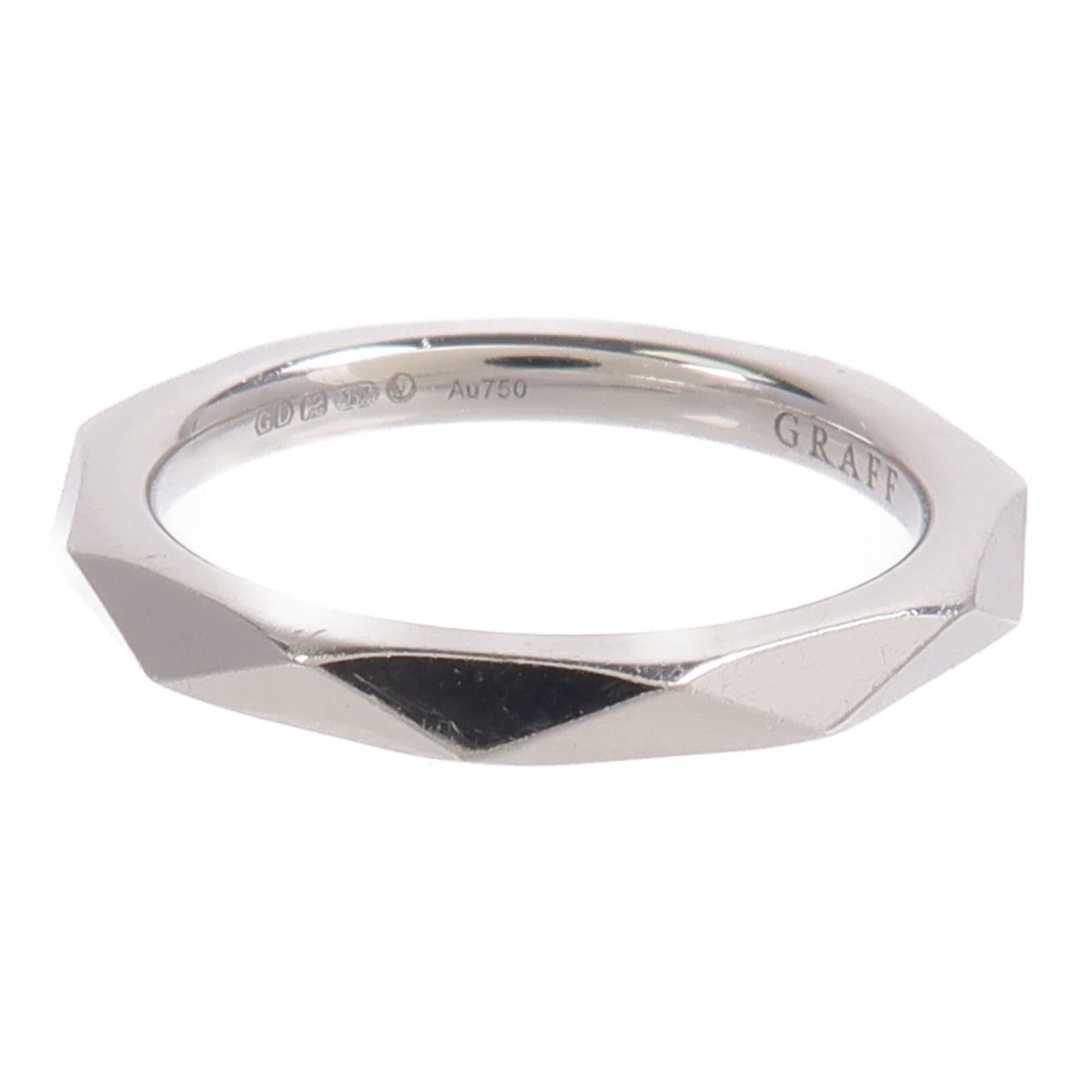 GRAFF 18K白金Laurence Graff Signature Band戒指