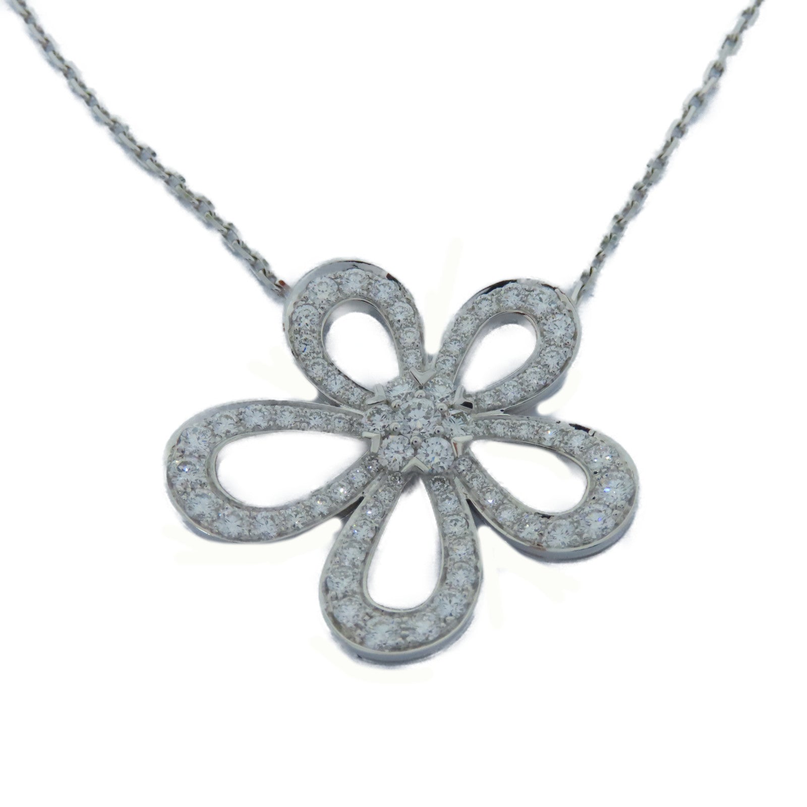 Van Cleef & Arpels 【激減優惠】18K白金Flowerlace Necklace項鍊
