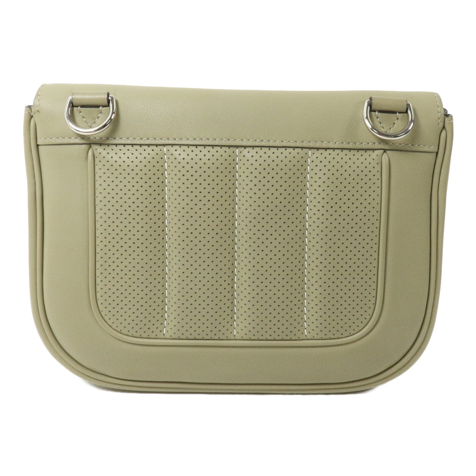HERMES Swift皮革Berline Mini肩背袋Sauge
