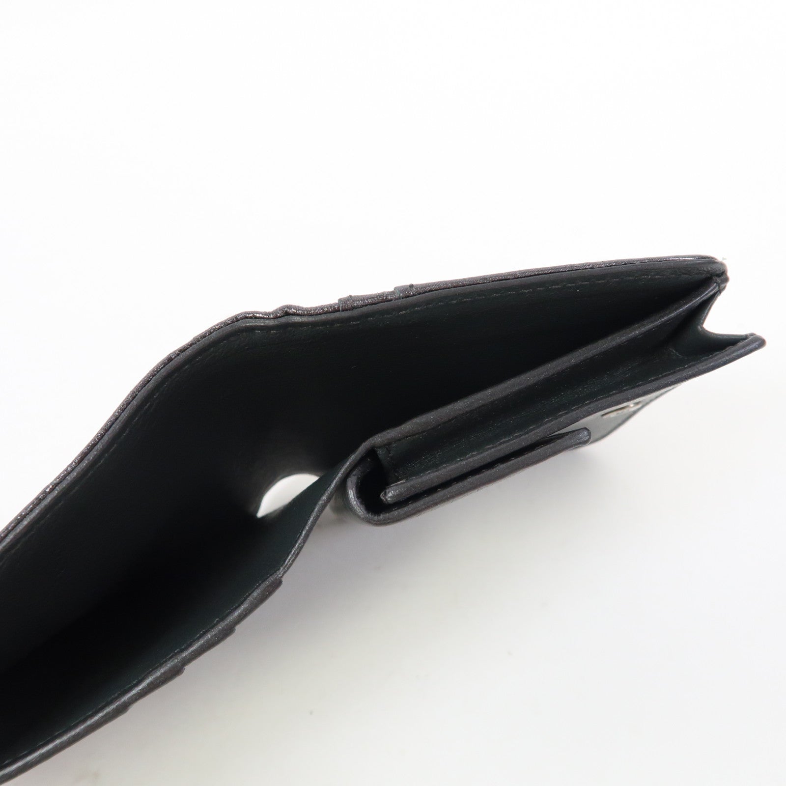 BALENCIAGA 牛皮皮革Wallet銀扣錢包銀灰色
