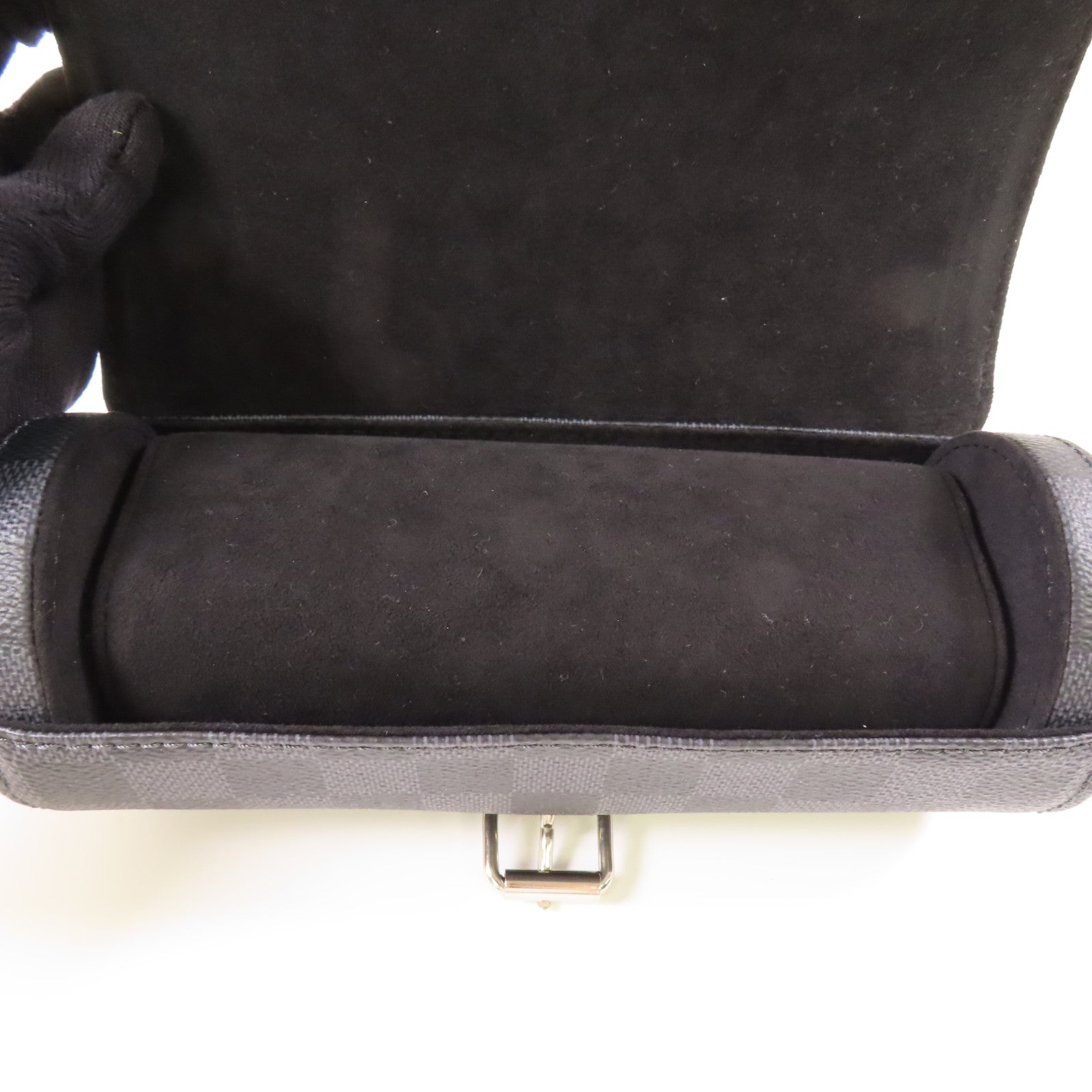 LOUIS VUITTON LV SHW Watch Case N41137 Damier Graphite Black