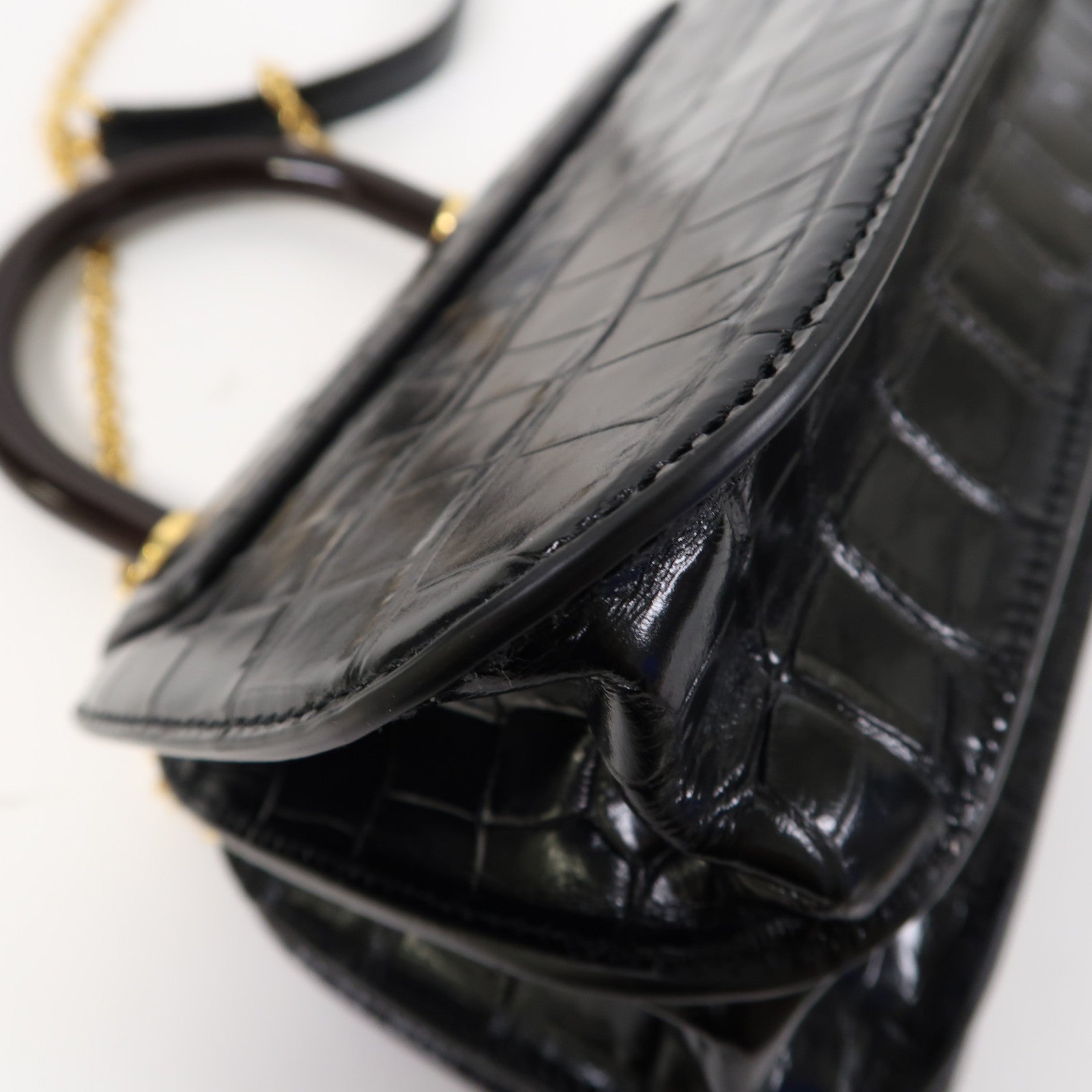 MULBERRY 牛皮皮革2 Way Shoulder金扣手挽肩背兩用袋黑色